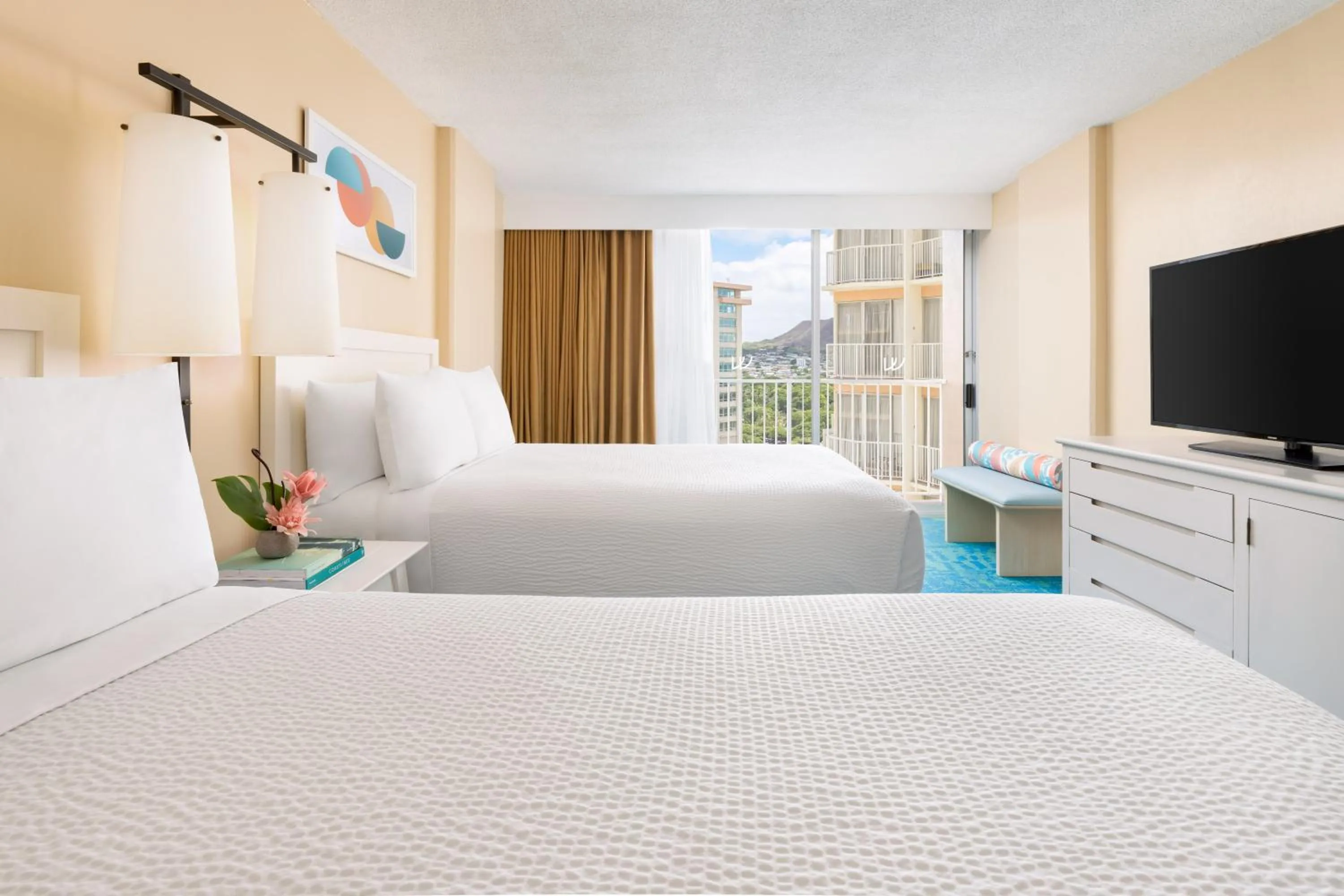 City View Double Room in The Twin Fin Hotel