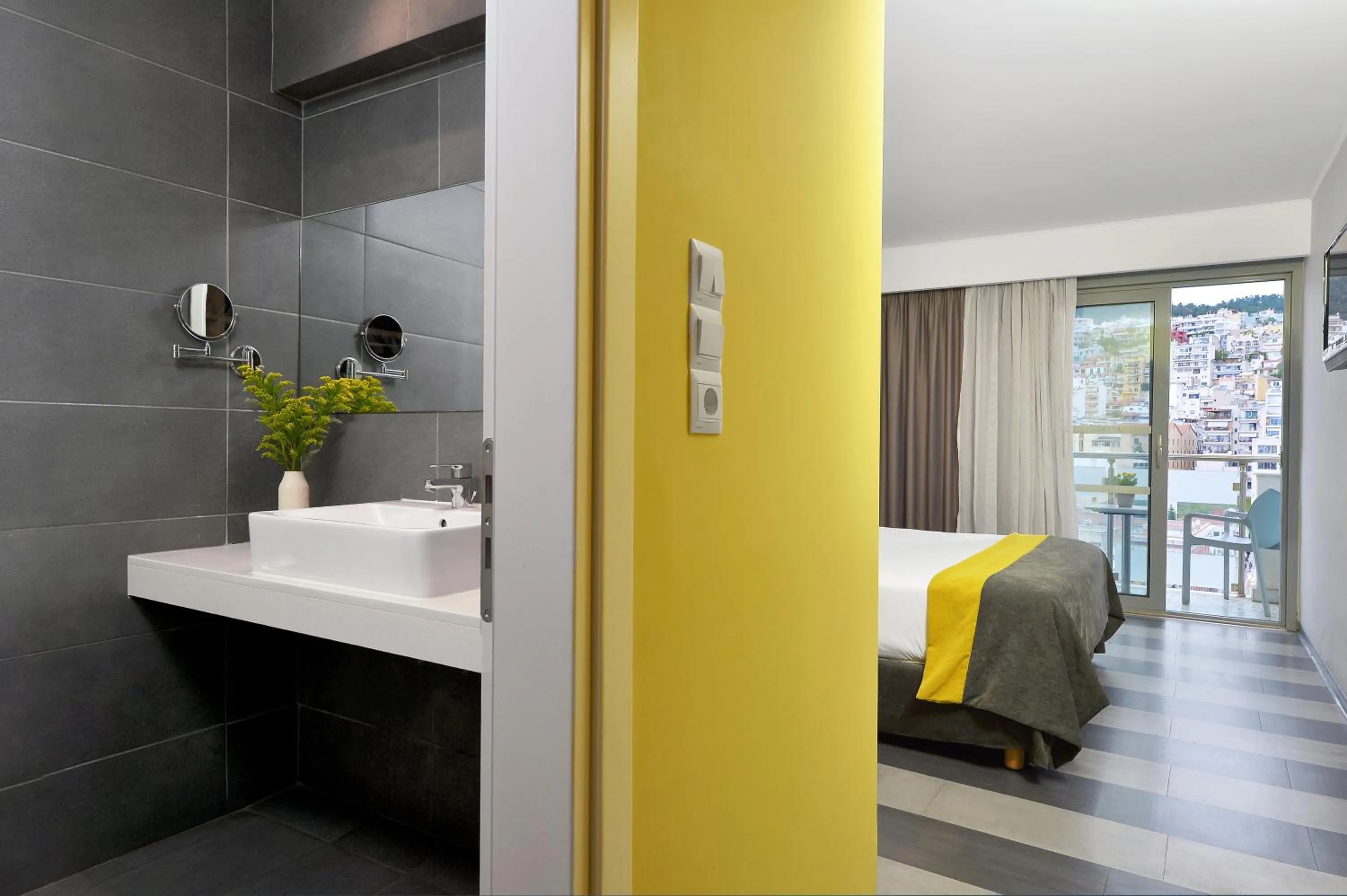 Double Room with City View (2 Adults + 1 Child) in Airotel Galaxy