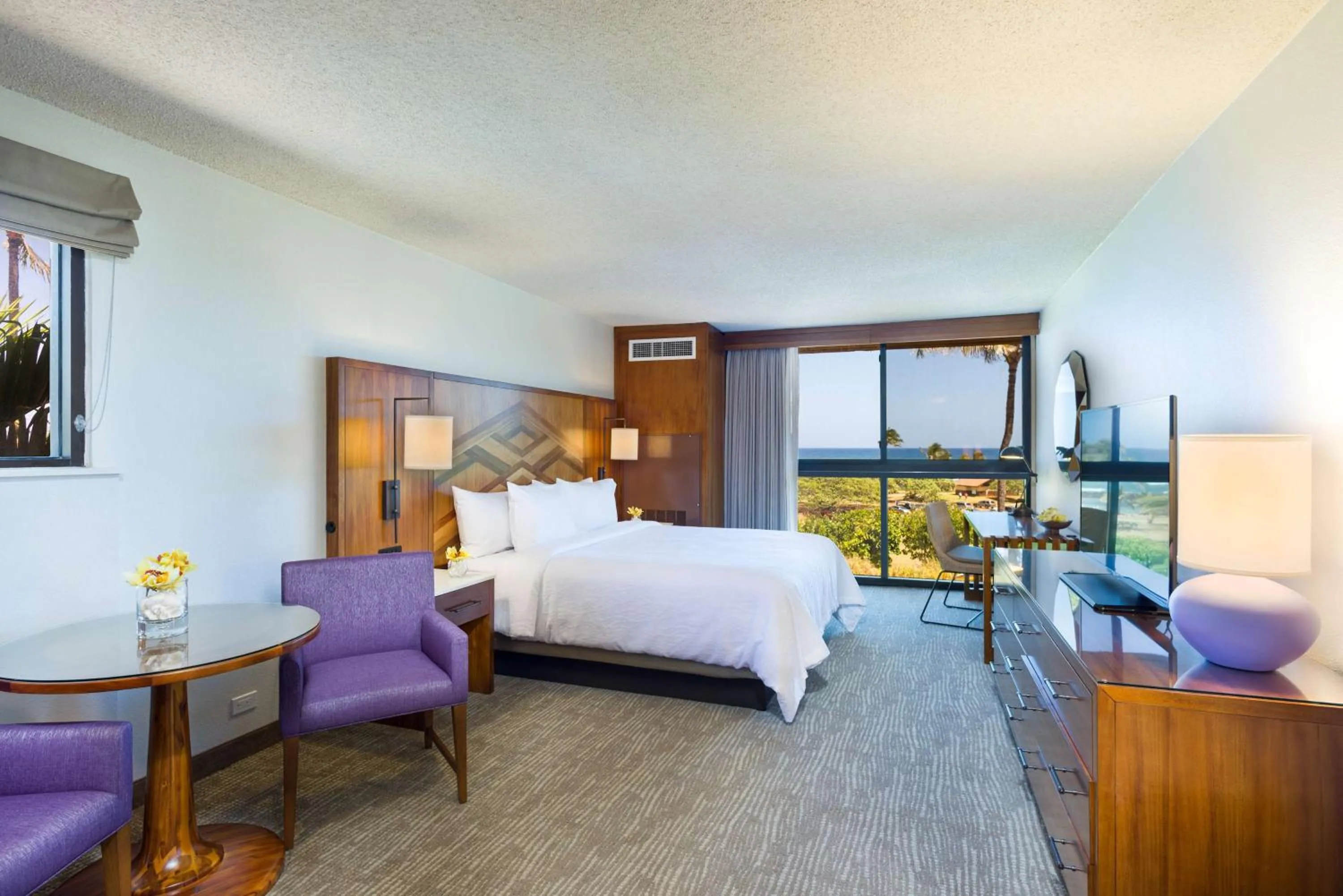 Junior King Suite with Ocean View in Hilton Garden Inn Kauai Wailua Bay, HI