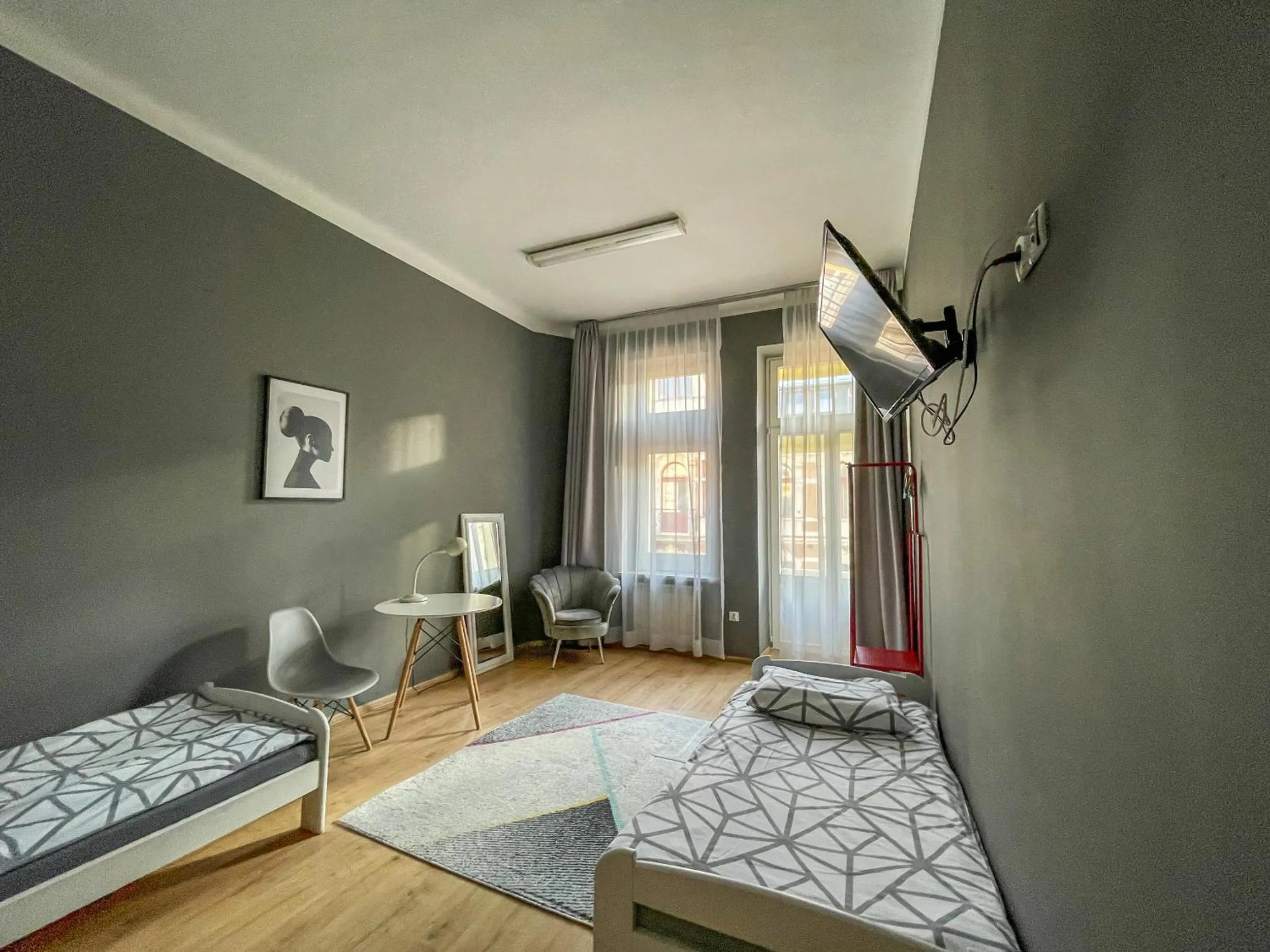 Twin Room with Shared Bathroom in Moon Hostel Warszawa