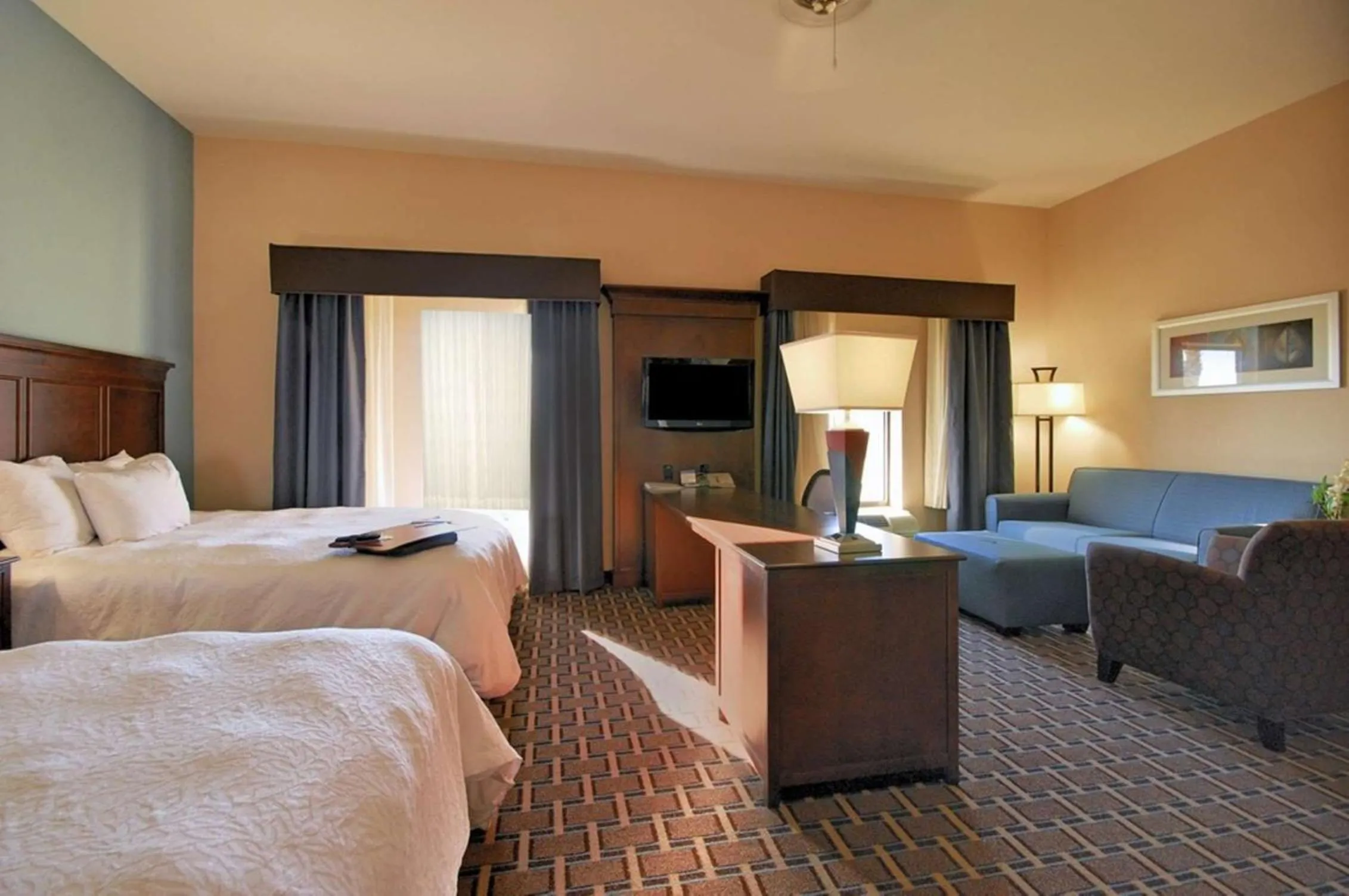 Queen Studio Suite with Two Queen Beds - Non-Smoking in Hampton Inn and Suites New Iberia