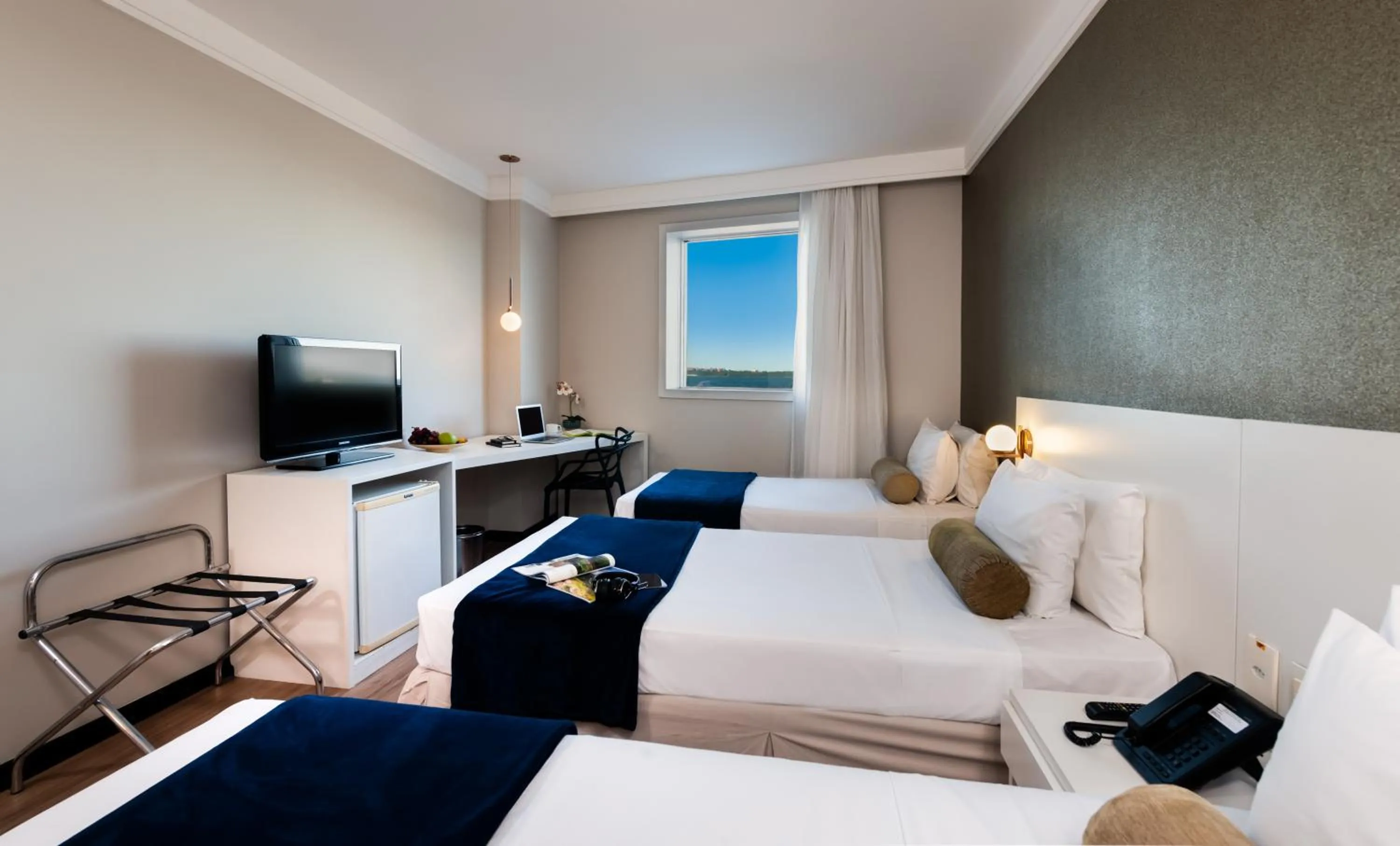 Luxo Triplo frente Mar 3 camas de solteiro in Píer Vitória Hotel