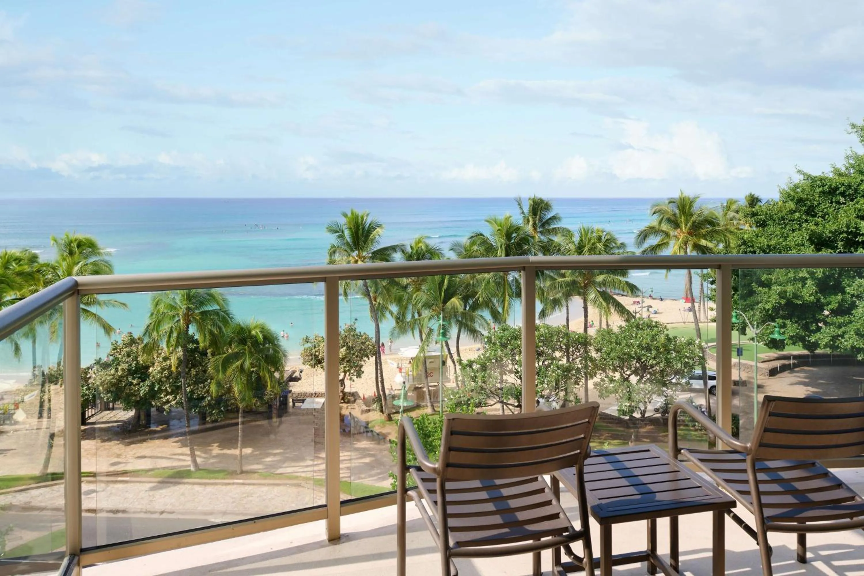 Ocean Front View Room in Waikiki Circle Hotel by Castle