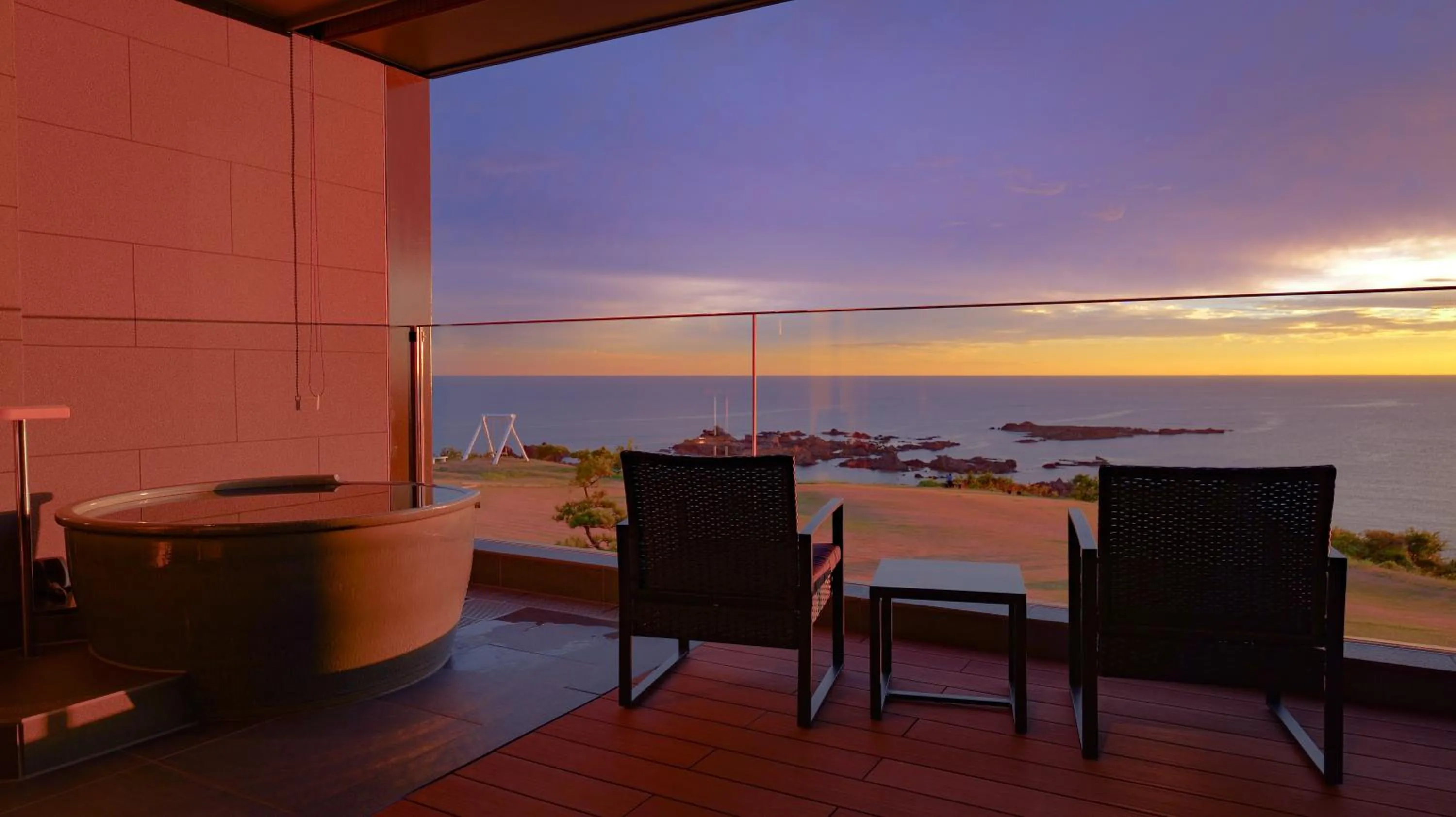 Ocean Terrace with Open-Air Bath (2 adult) in Sado Resort Hotel Azuma