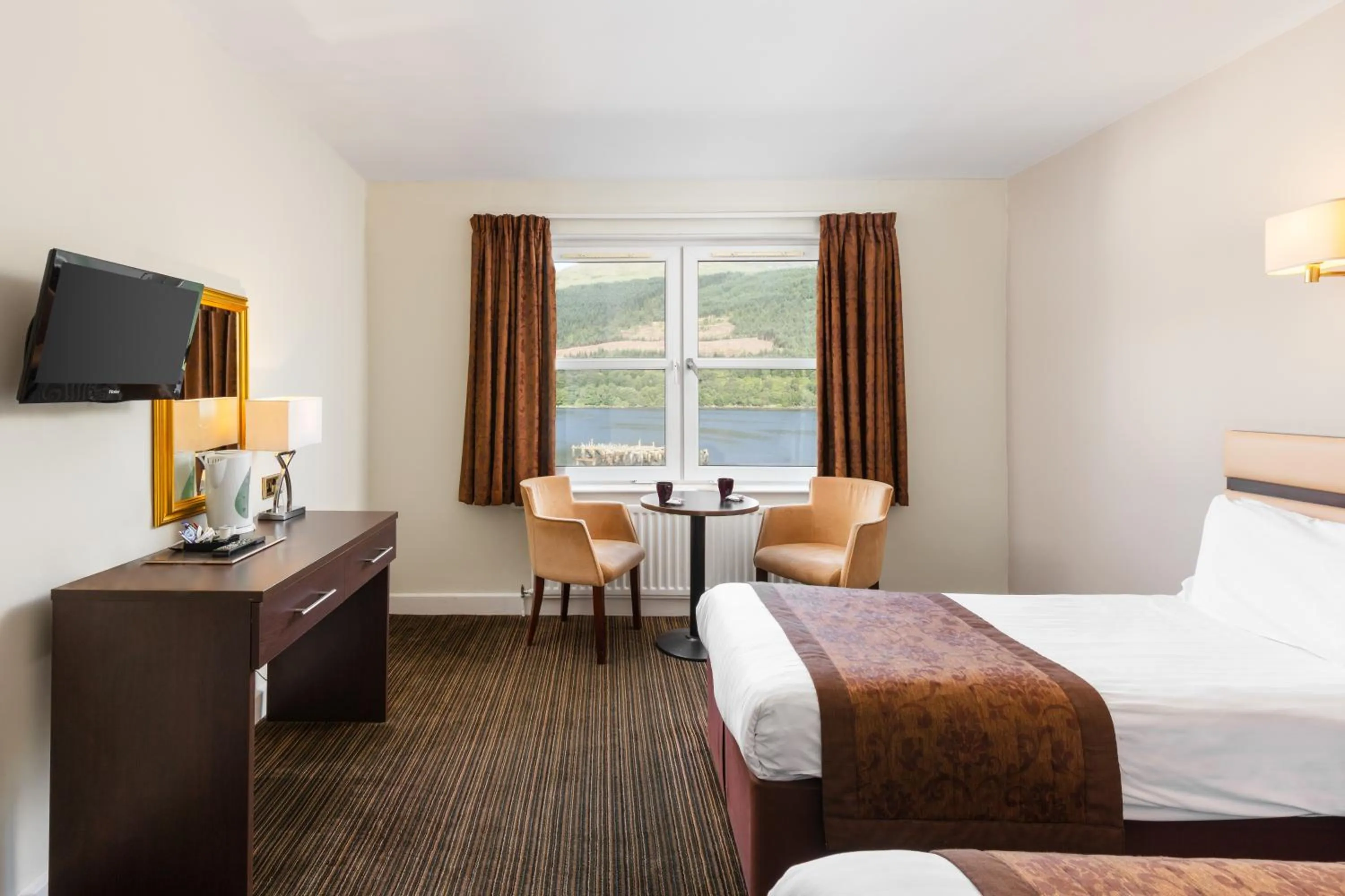 Twin Room with Loch View in Arrochar Hotel 'A Bespoke Hotel'