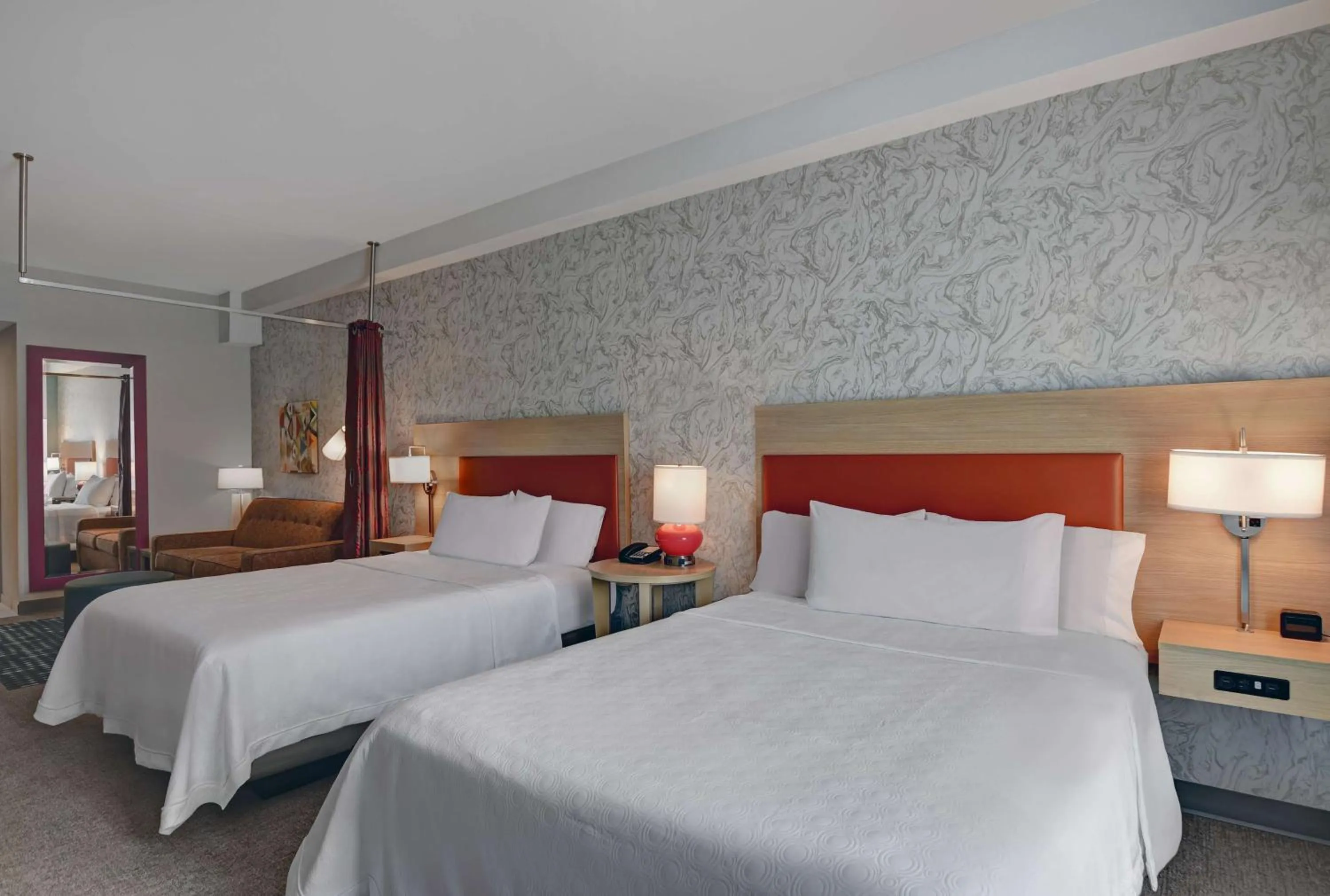 Queen Studio with Two Queen Beds - Mobility and Hearing Access/Non-Smoking in Home2 Suites By Hilton Bordentown