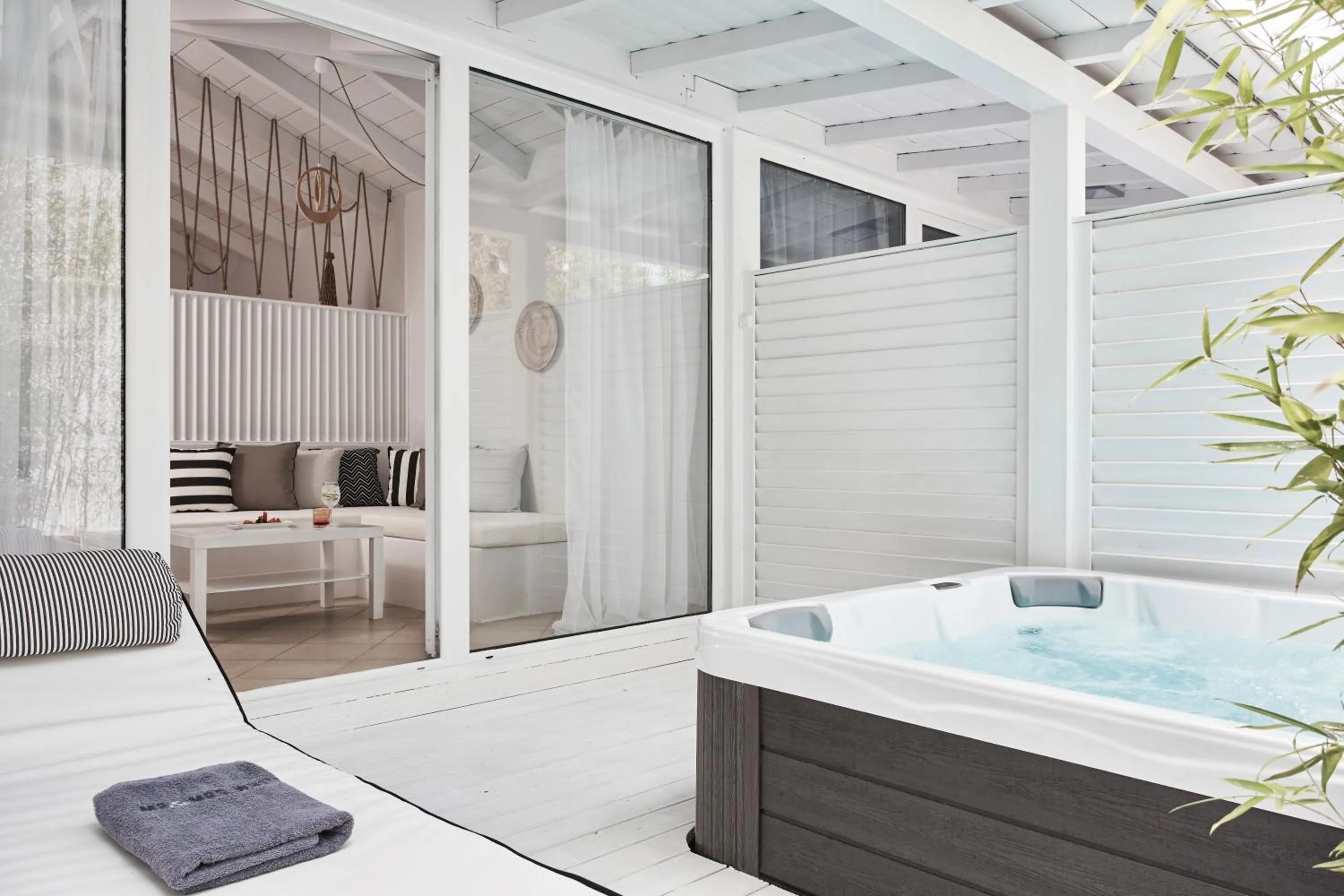 Honeymoon Suite with Outdoor Jacuzzi™ in Mr and Mrs White Corfu Couples Retreat Adults Only