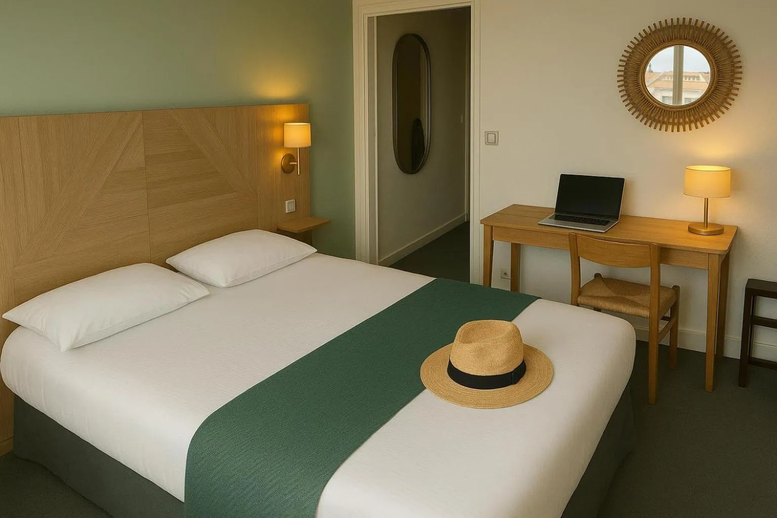 Double Room in Cit'Hotel Logis De Brou, Bourg en Bresse