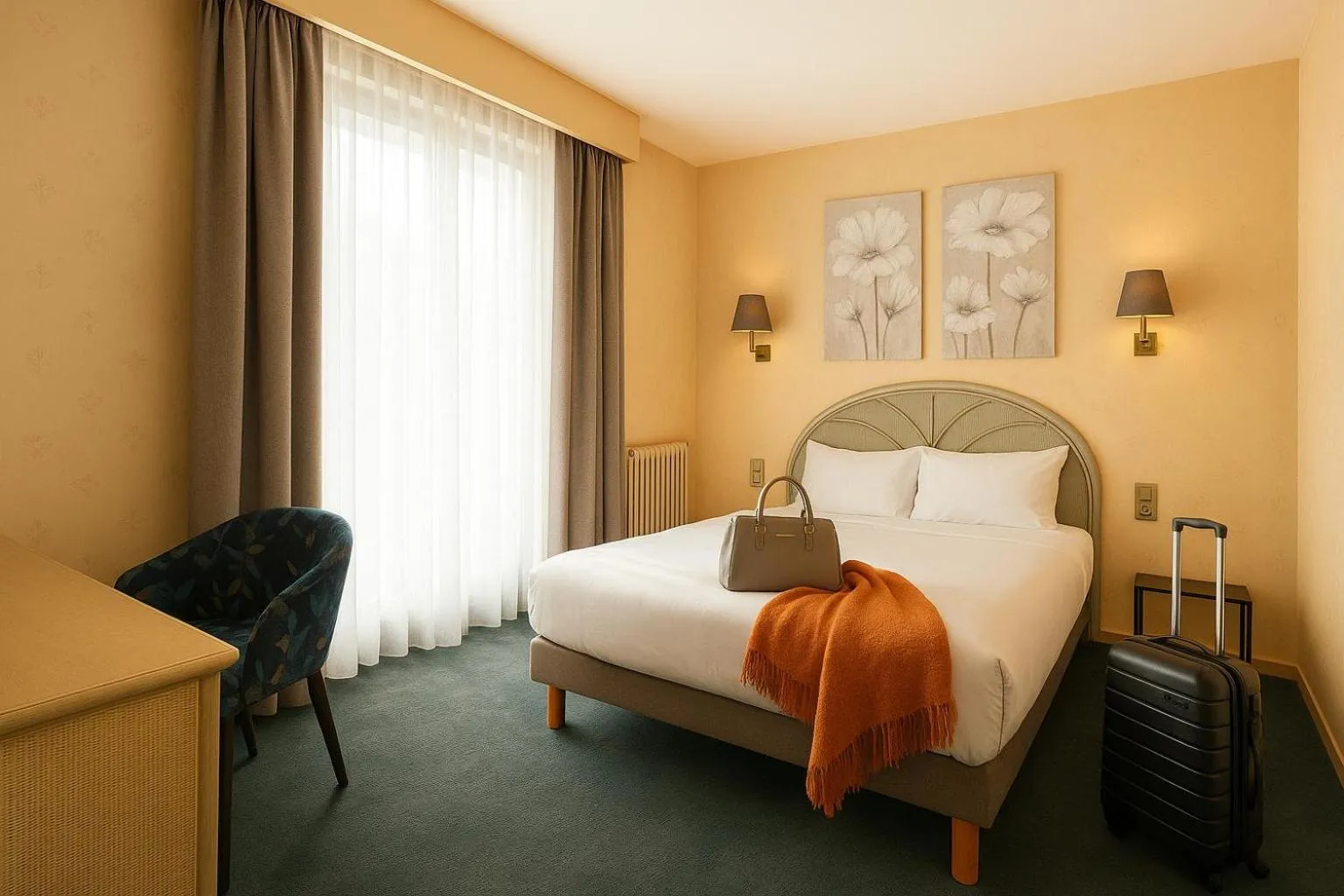 Superior Double Room in Cit'Hotel Logis De Brou, Bourg en Bresse