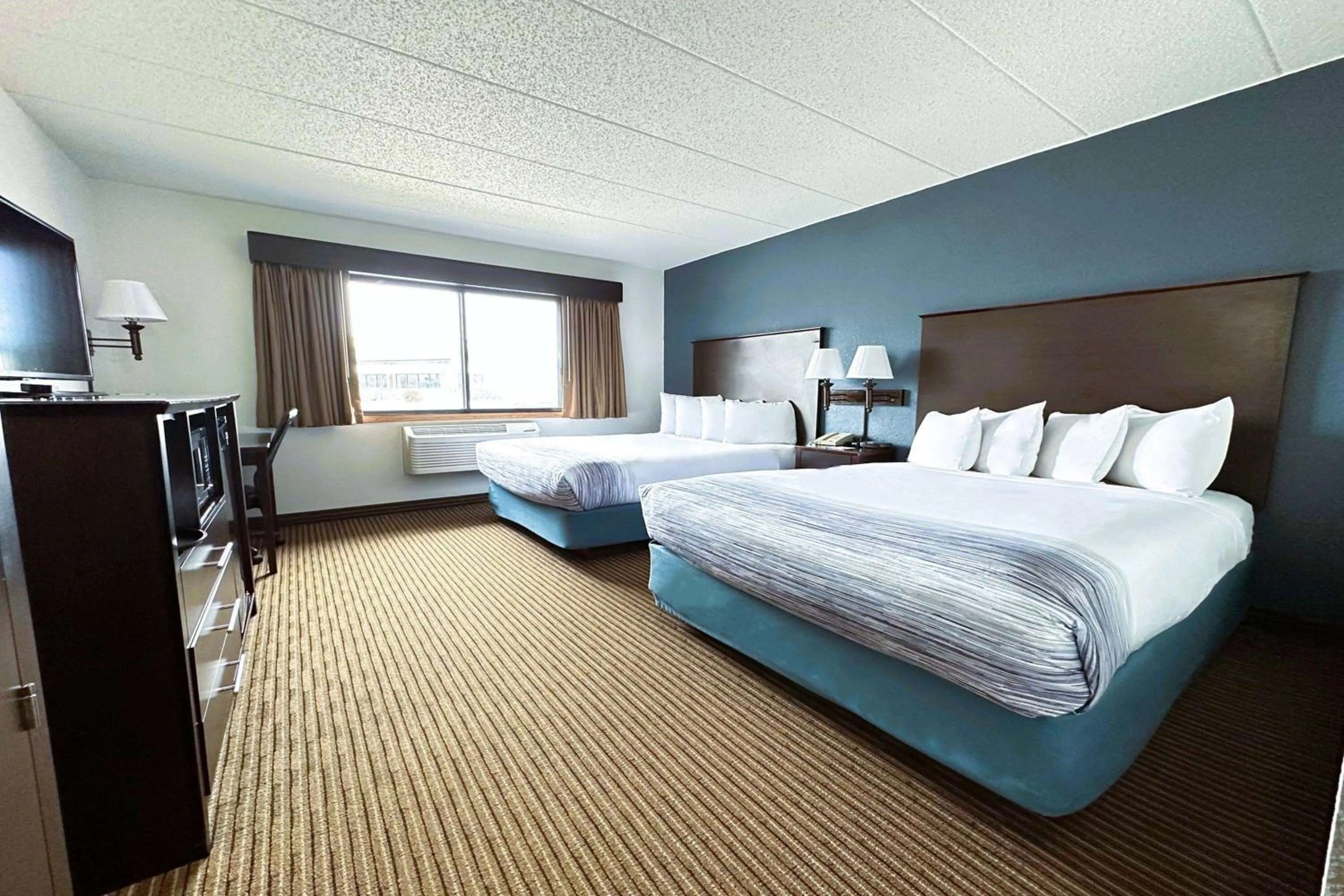 Queen Room with Two Queen Beds - Non-Smoking in AmericInn by Wyndham Menominee