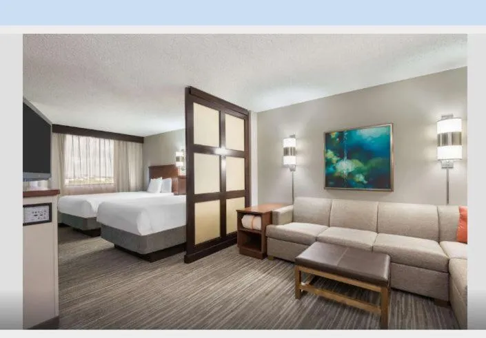 Double Room with Two Double Beds and Sofa Bed in Hyatt Place Ft. Lauderdale/Plantation