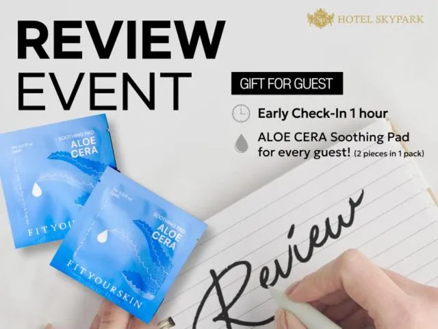 [Event PKG] Quadruple Room with 1 hour Early check in (from 14:00) & 1 set of Soothing Pad  in Hotel Skypark Myeongdong 3