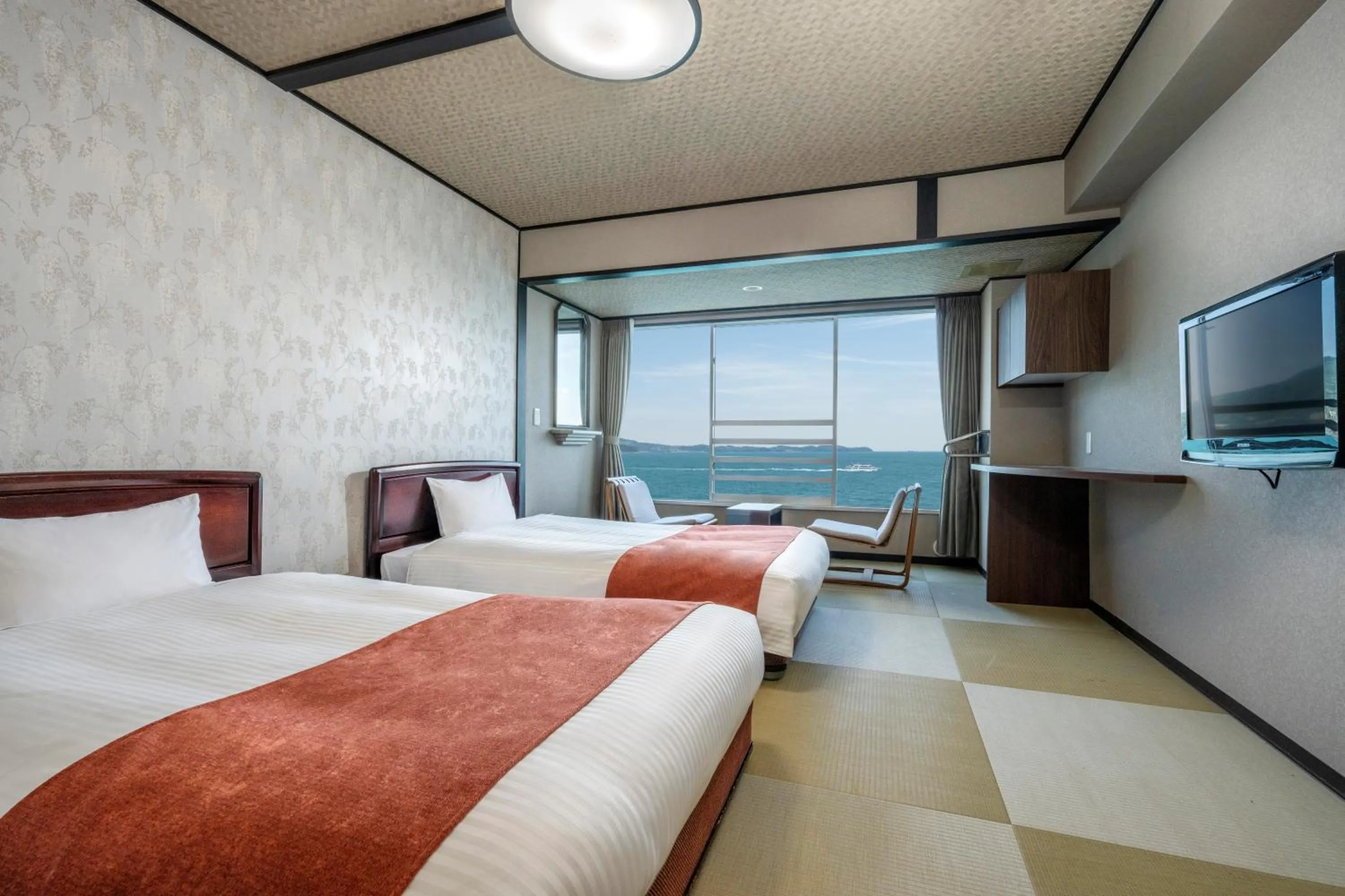 OCEAN Japanese-Style Twin Room - single occupancy - Non-Smoking in Hotel New Akao