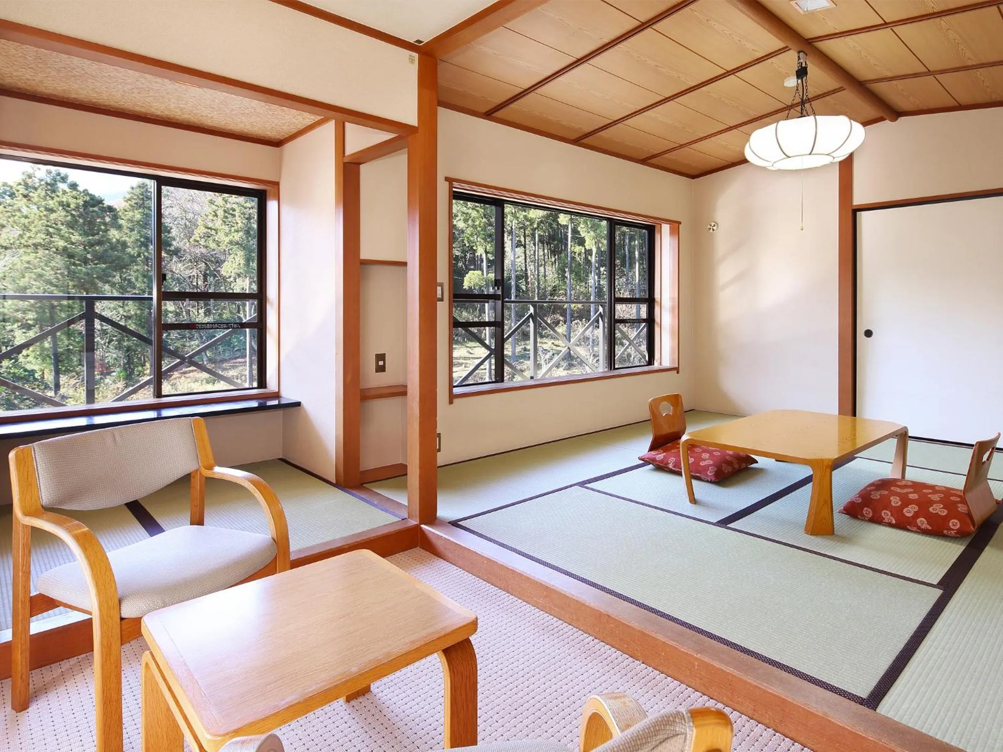 Quadruple Room with Garden View in Hakonenomori Okada