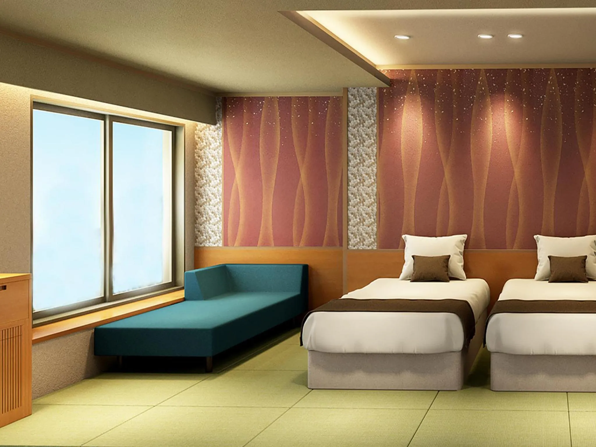 Standard Twin Room with Mountain View in Hakonenomori Okada