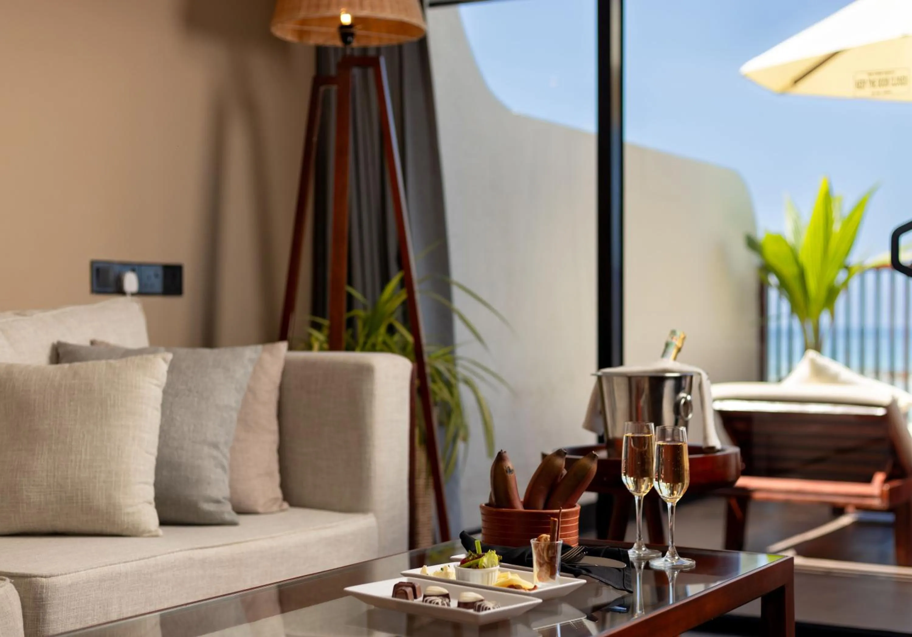 Luxury Suite with Sea View and Balcony - single occupancy - Early check in/Late check out on availability + 10% Discount on Food/Beverages & Balinese Spa in EKHO Surf Bentota