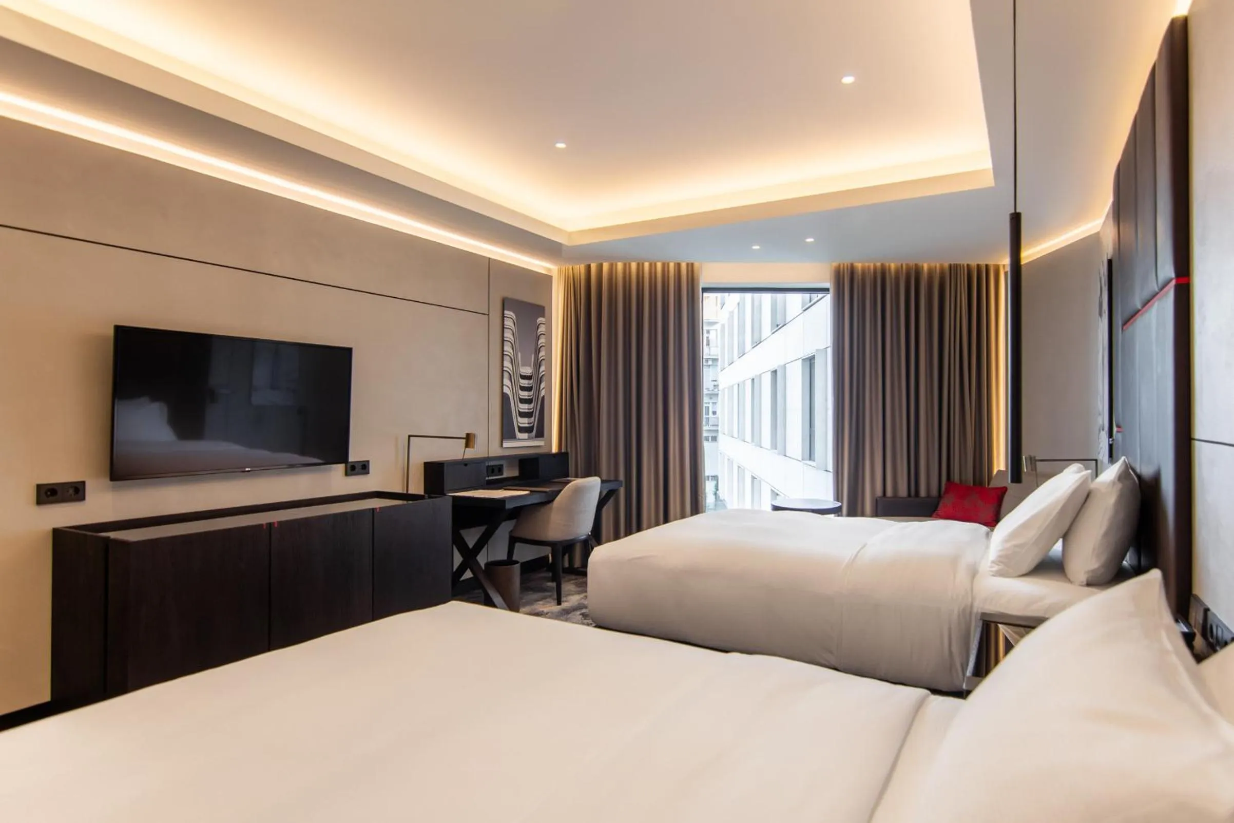 Deluxe Double Room with Two Double Beds in Hilton Belgrade