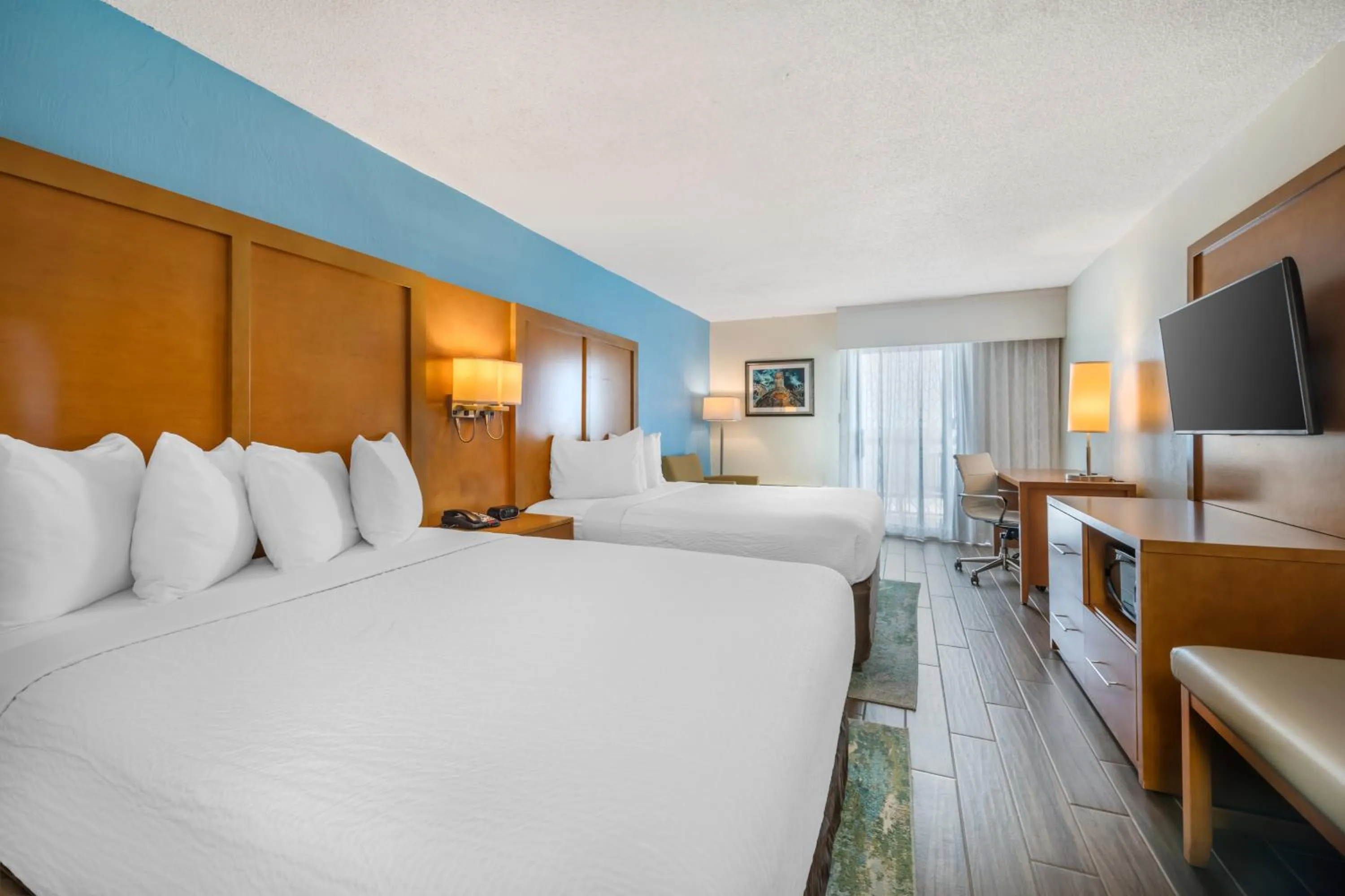 Deluxe Queen Room with Two Queen Beds - Ocean Front in Tropical Winds Resort Hotel