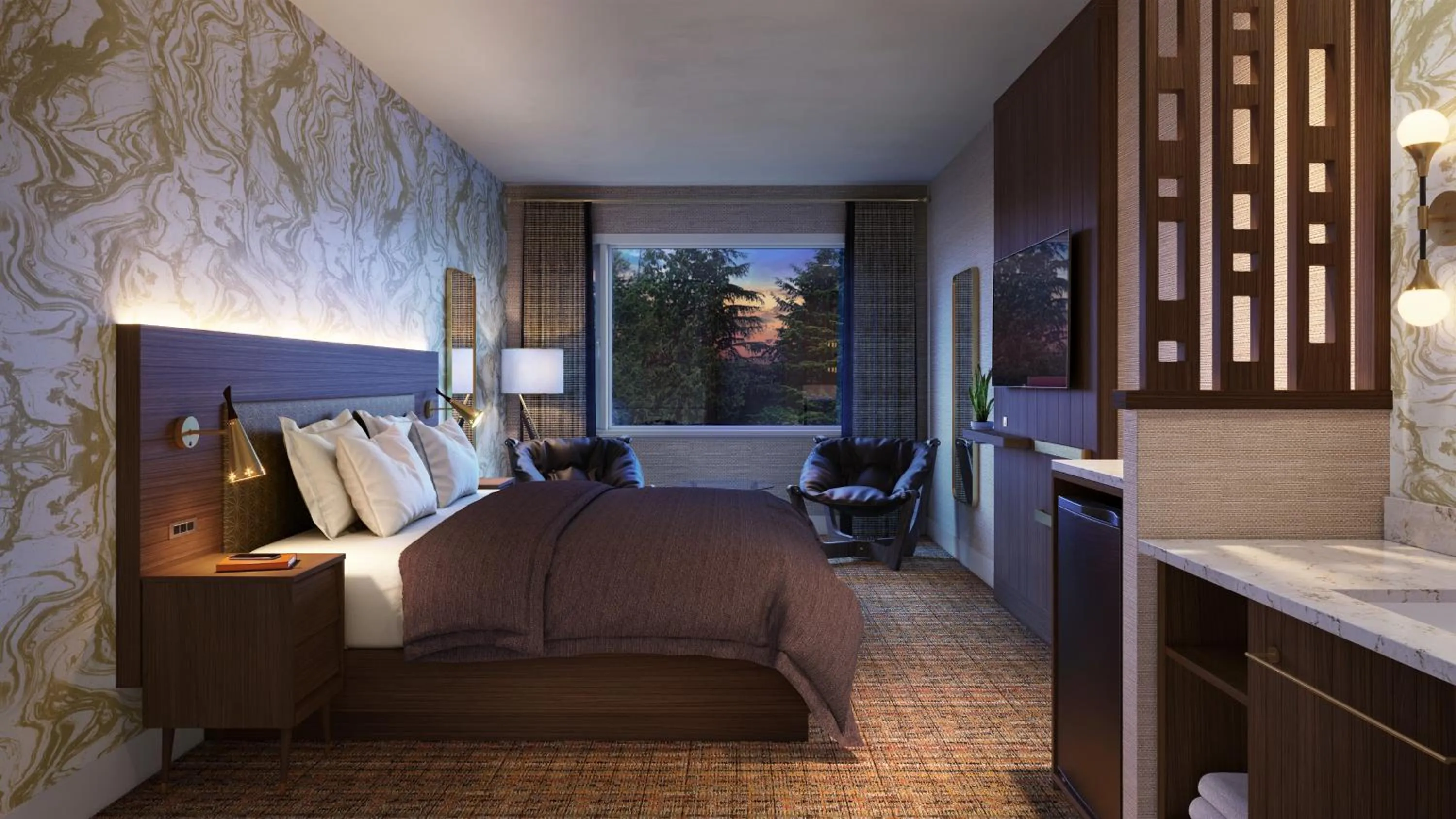 Zed King Bed in Hotel Zed Tofino