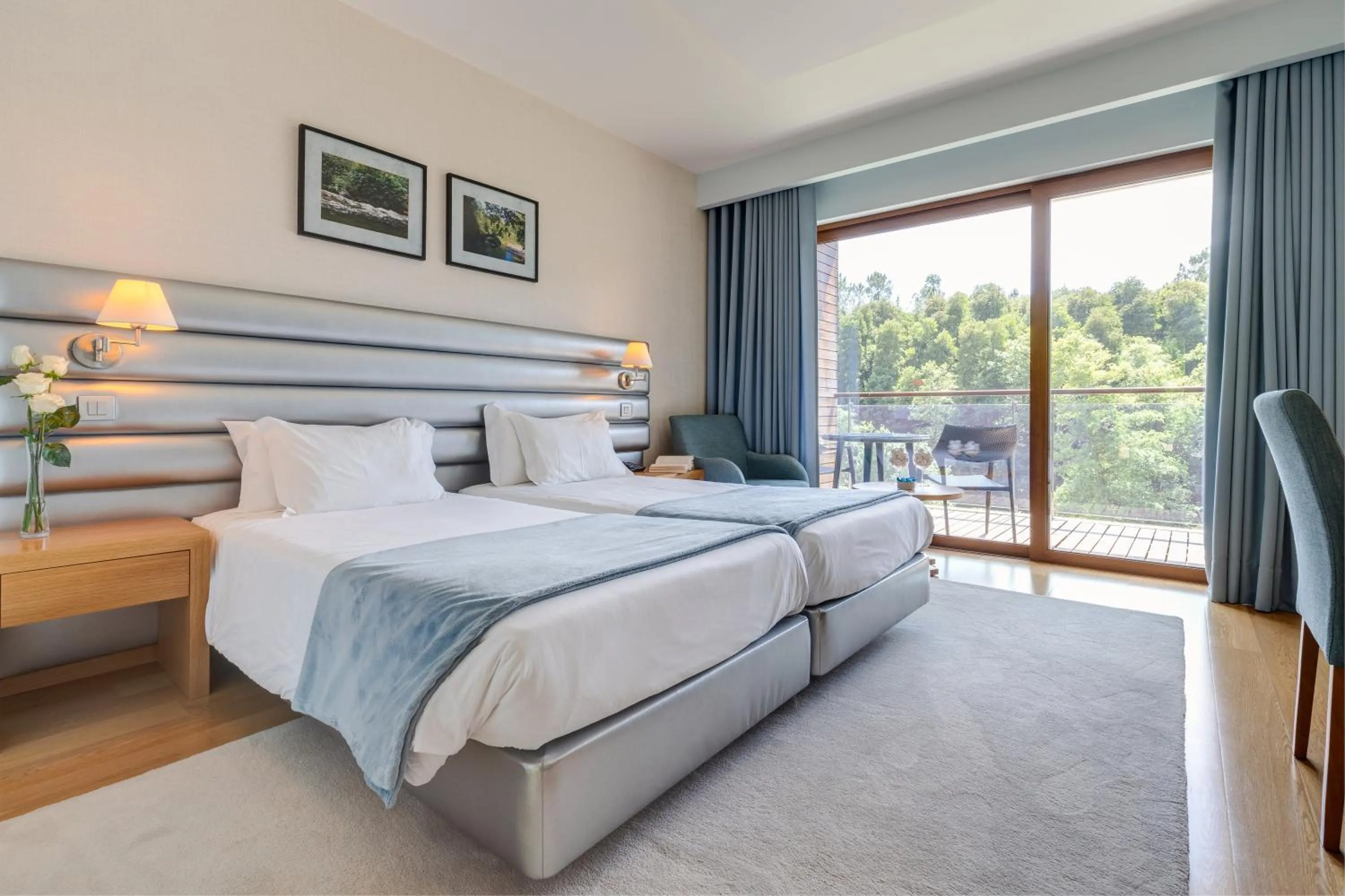 Twin Room with River View in Hotel Rural Vale Do Rio