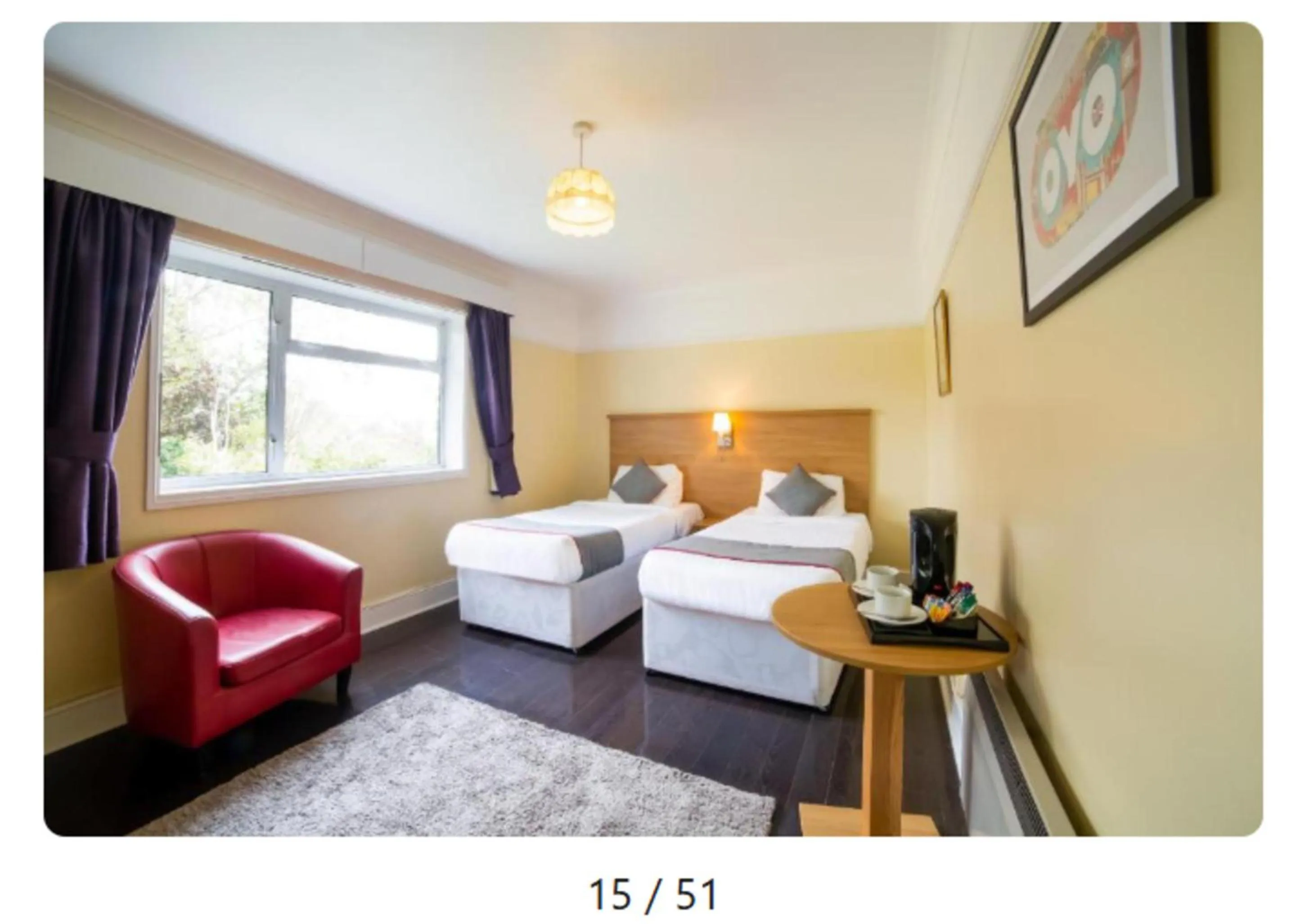 Standard Twin Room in OYO Eagle House Hotel, St Leonards Hastings