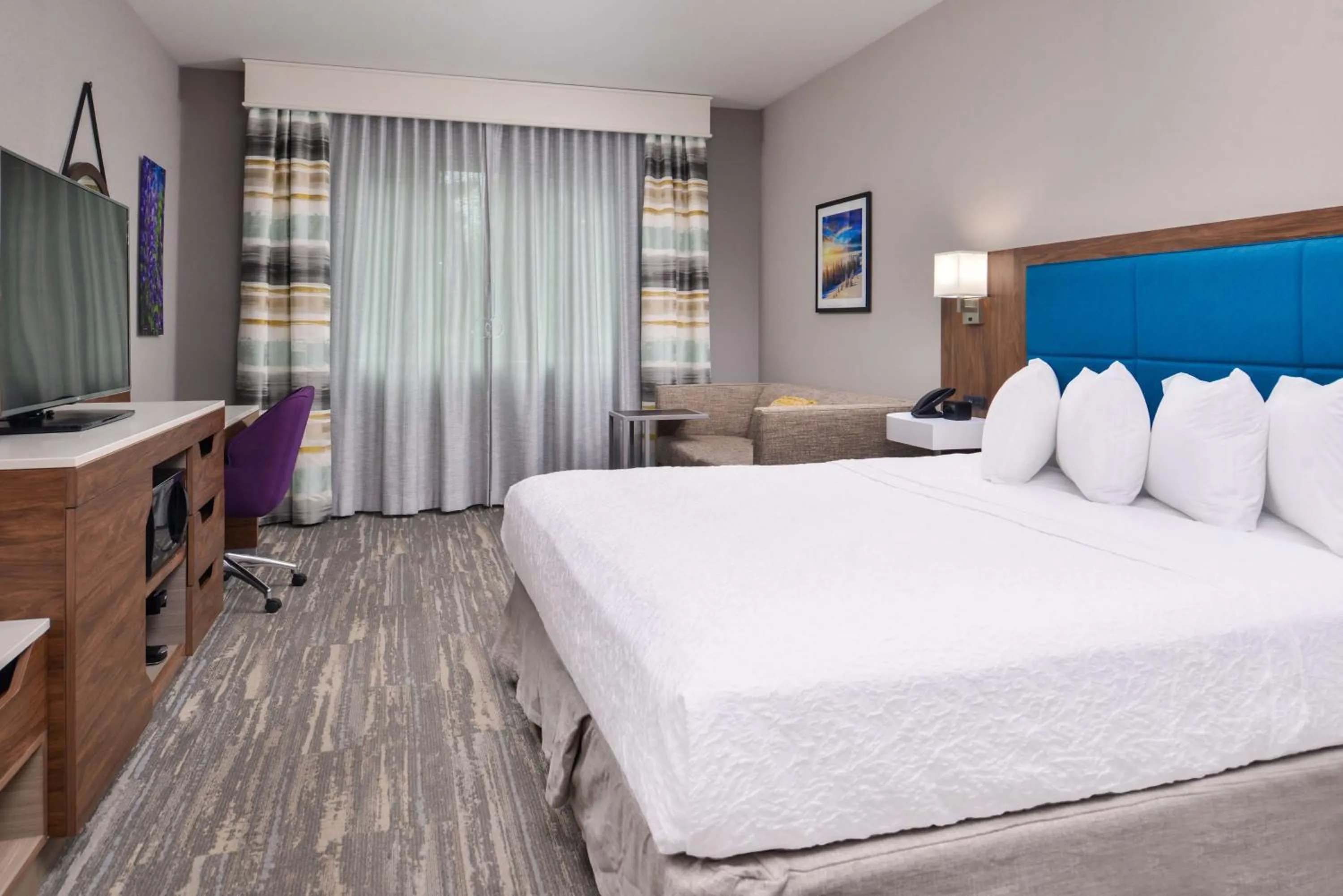 King Room with Roll-In Shower - Disability Access in Hampton Inn & Suites Boise/Spectrum