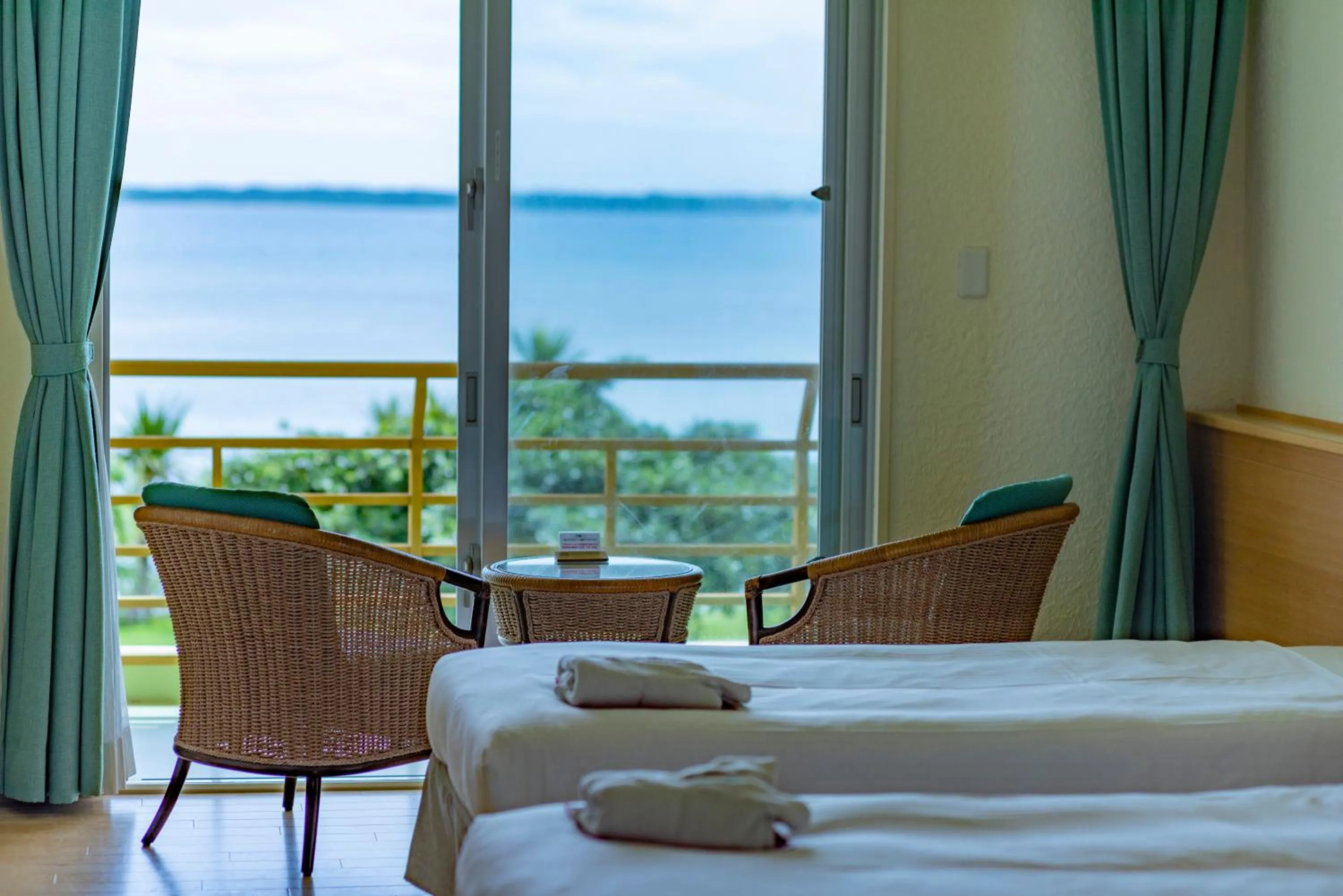 Standard Quadruple Room with Ocean View - Main Building in Beach Hotel Sunshine Ishigakijima