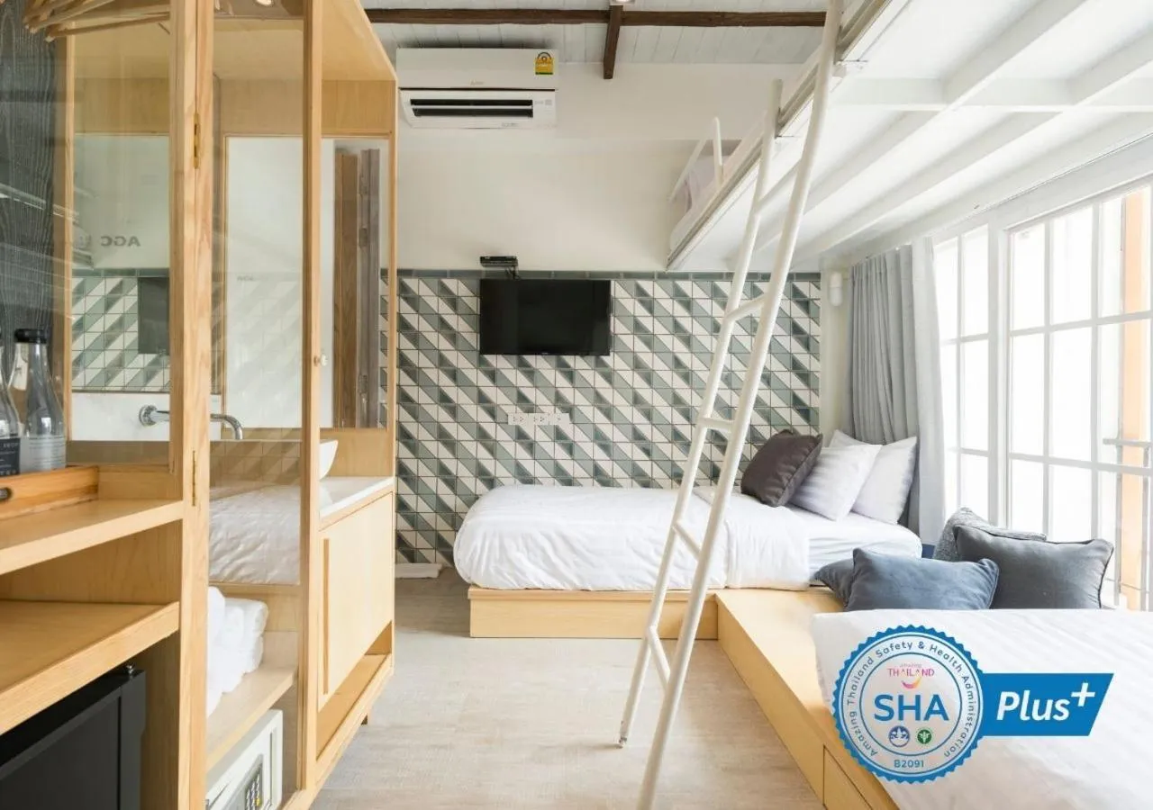 Quadruple Balcony Room in The Pattern Boutique Hotel