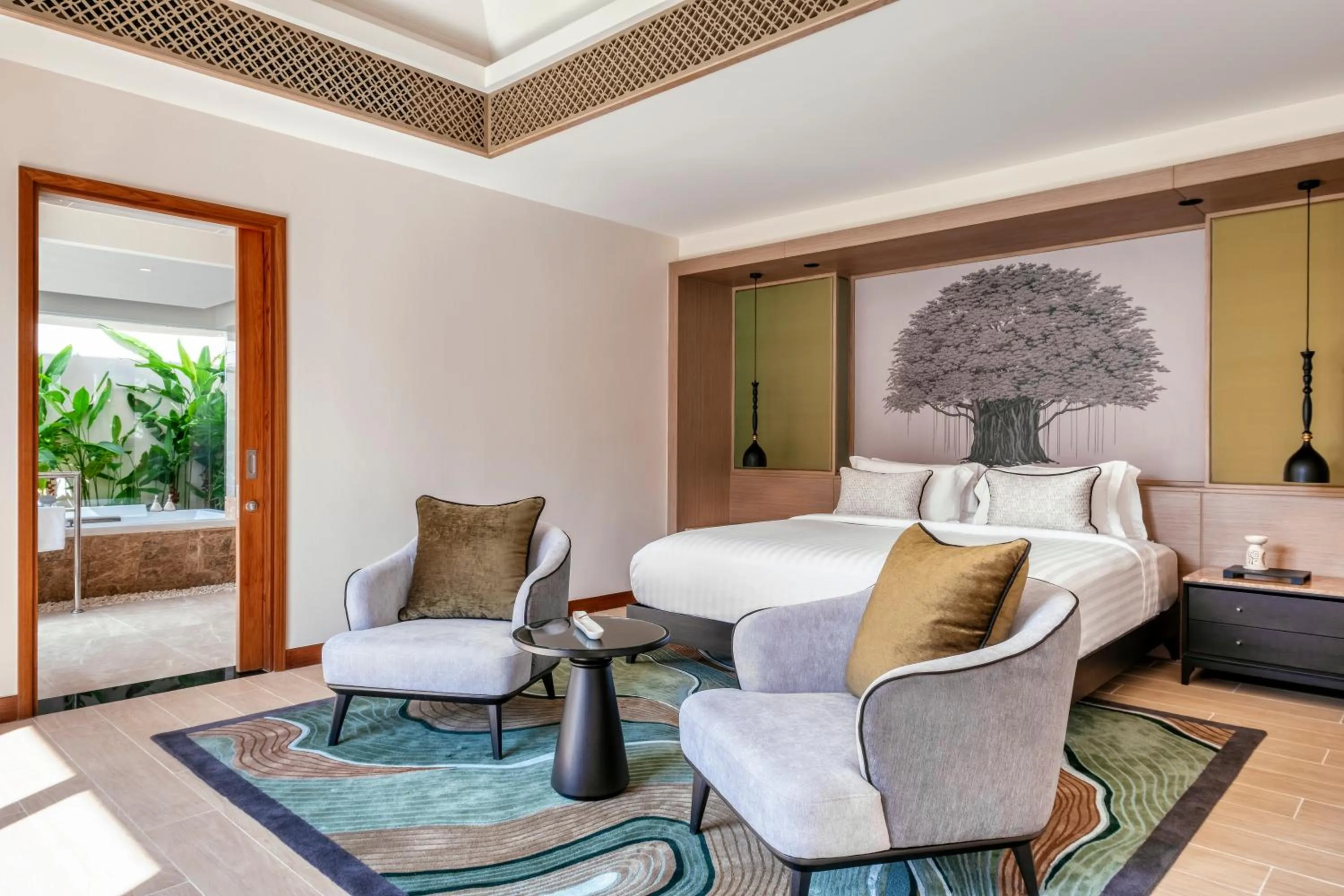 Bathroom, Bed in Banyan Tree Phuket