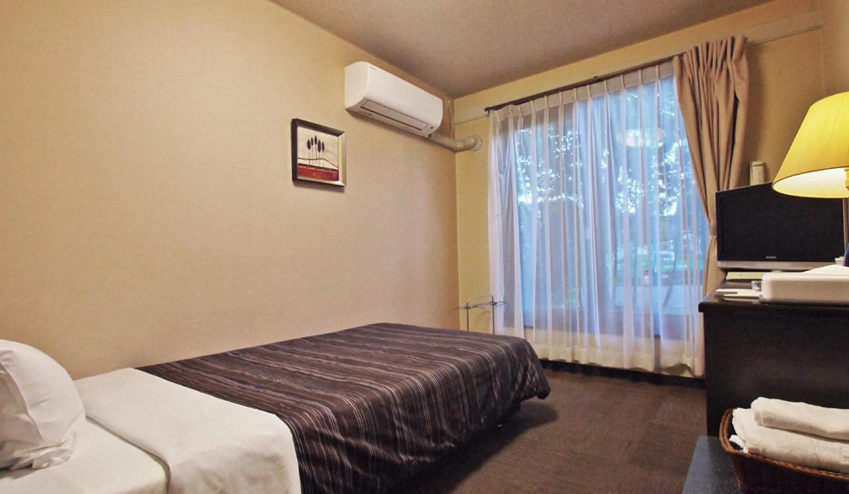 Male Only - single occupancy - Annex Single Room with Shared Bathroom - Smoking in Hotel Route-Inn Dai-ichi Nagano