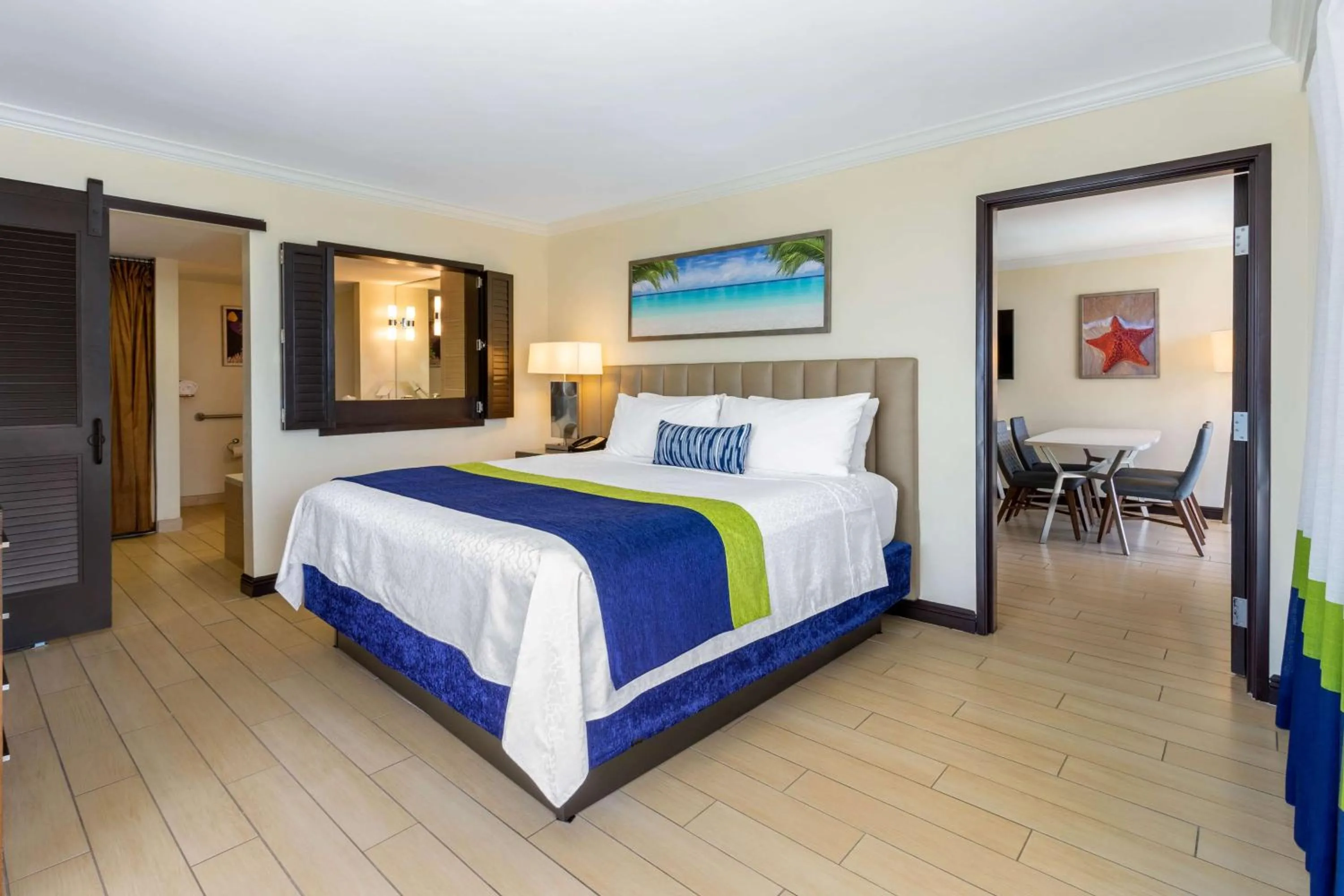 One-Bedroom King Corner Suite with City View - Mobility Access/Non-Smoking in Wyndham Deerfield Beach Resort