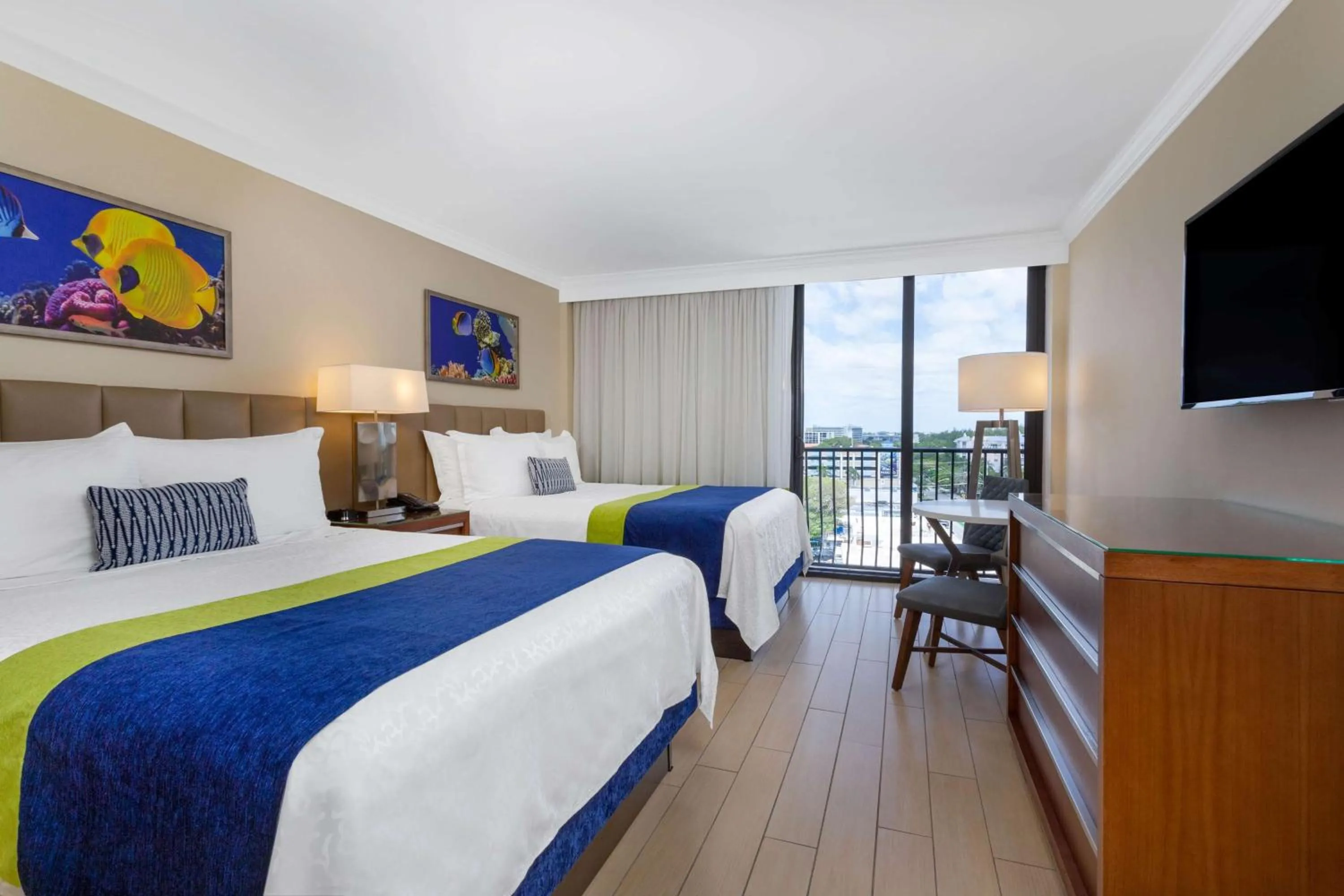 Queen Room with Two Queen Beds with City View  in Wyndham Deerfield Beach Resort