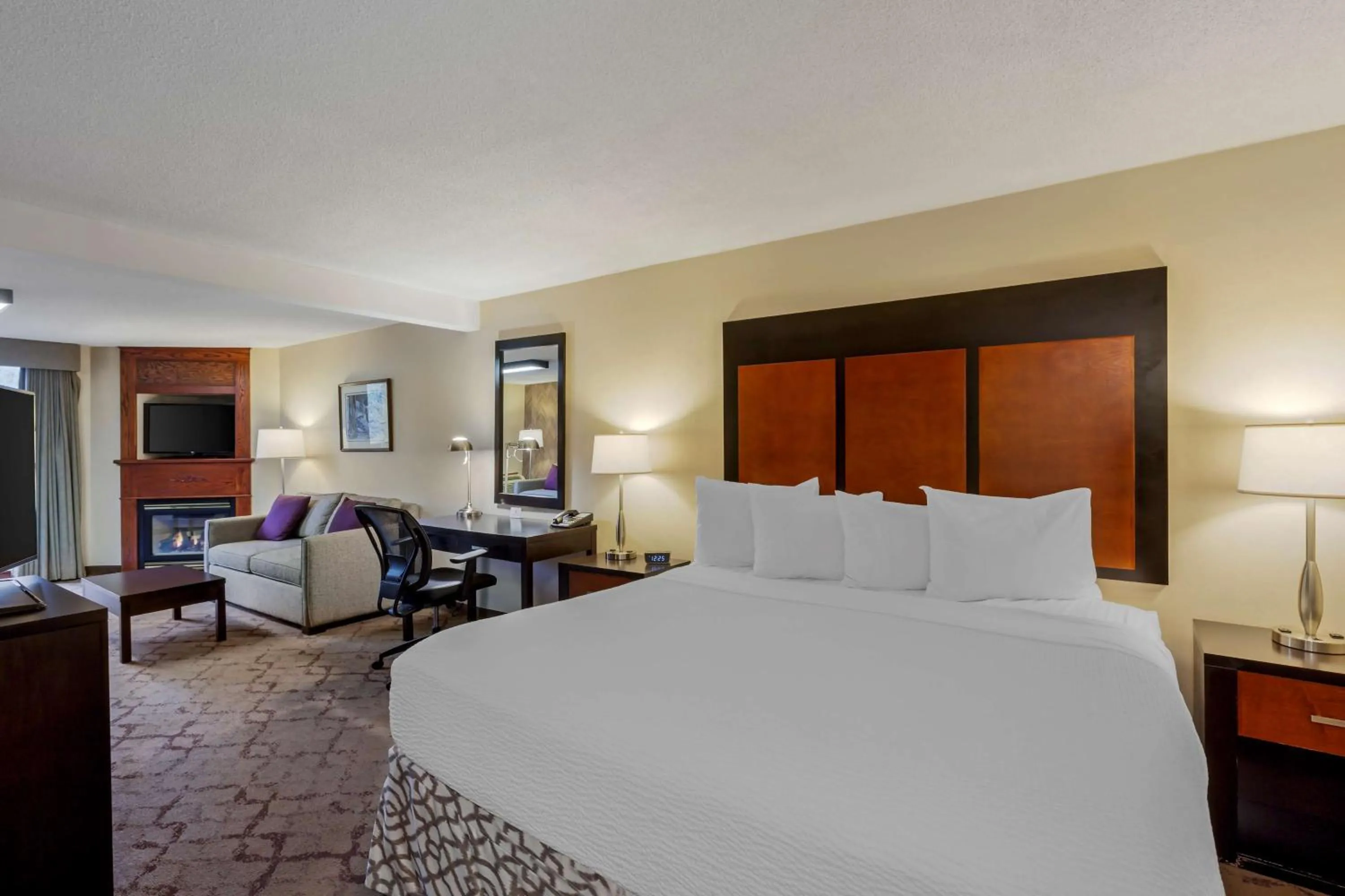King Suite with Sofa Bed and Fireplace - Non-Smoking in Best Western Plus Otonabee Inn