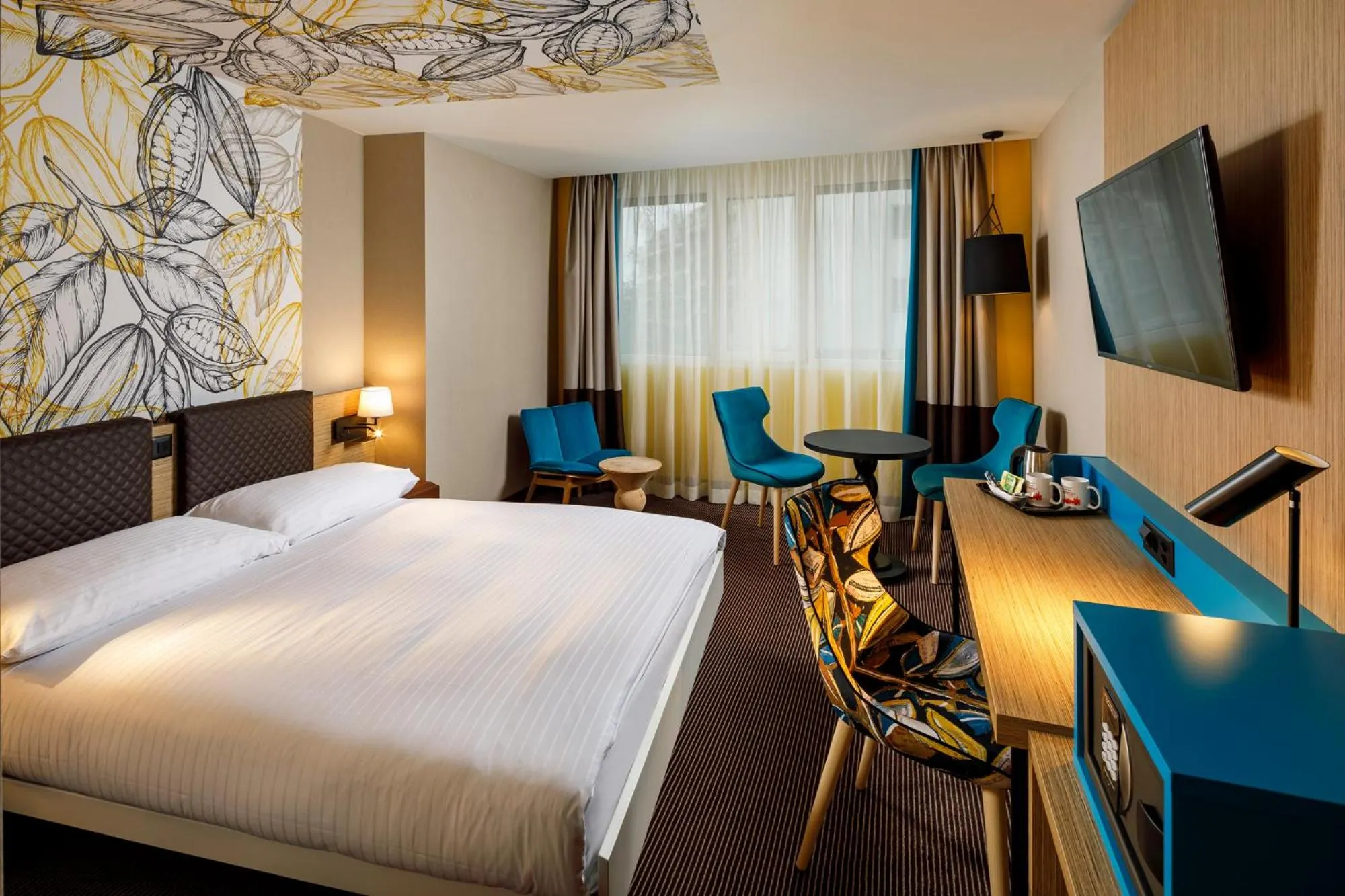 Superior Twin or Double Room in Swiss Chocolate by Fassbind Lausanne