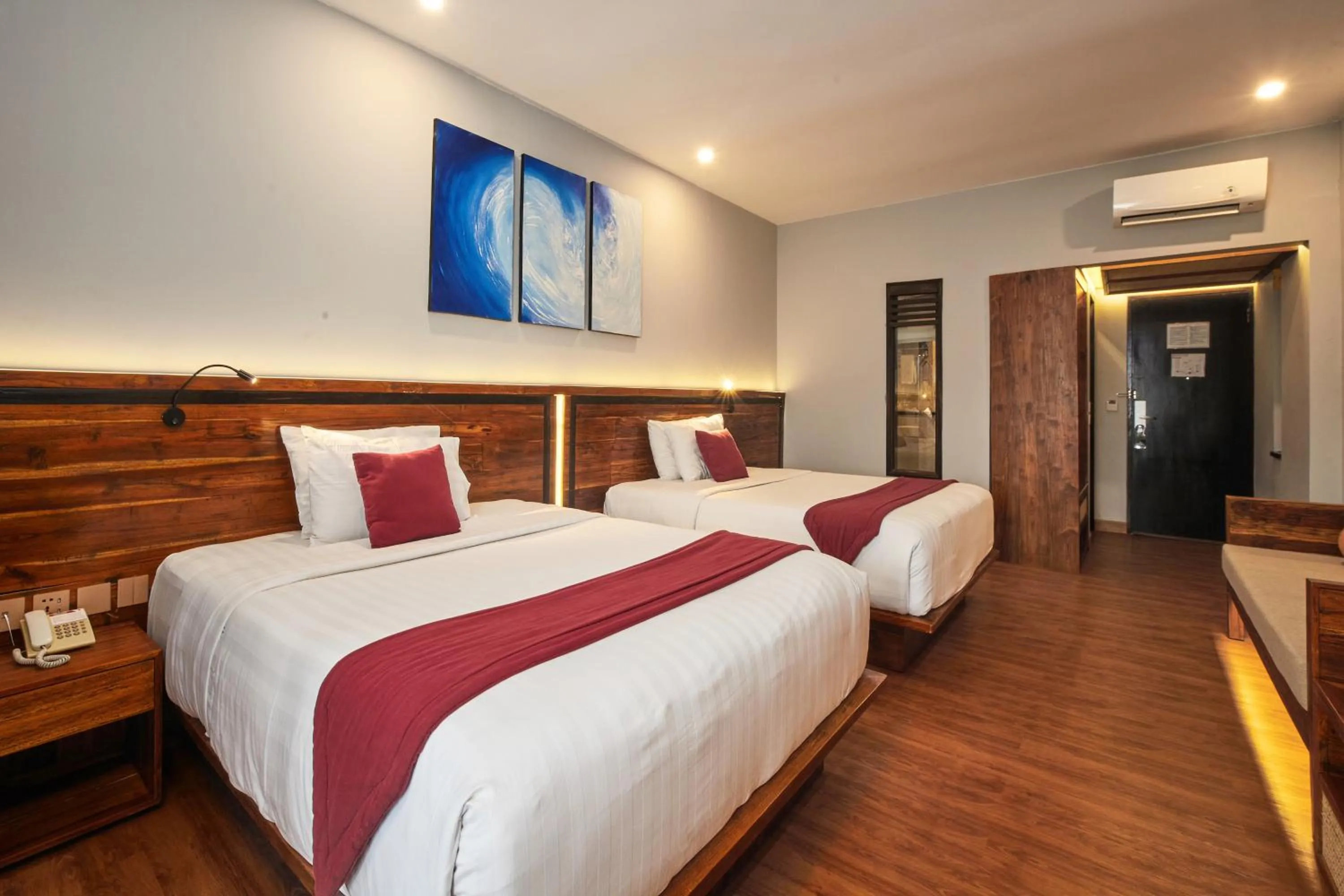 Deluxe Room With Two Double Beds and Balcony in The Lokha Legian Resort & Spa