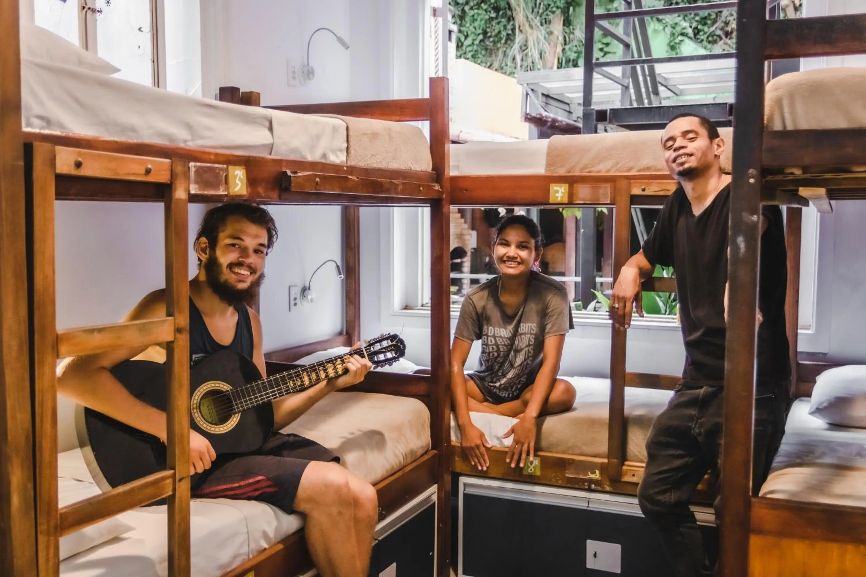 Single Bed in Mixed Dormitory Room (8 Adults) in Bamboo Rio Hostel