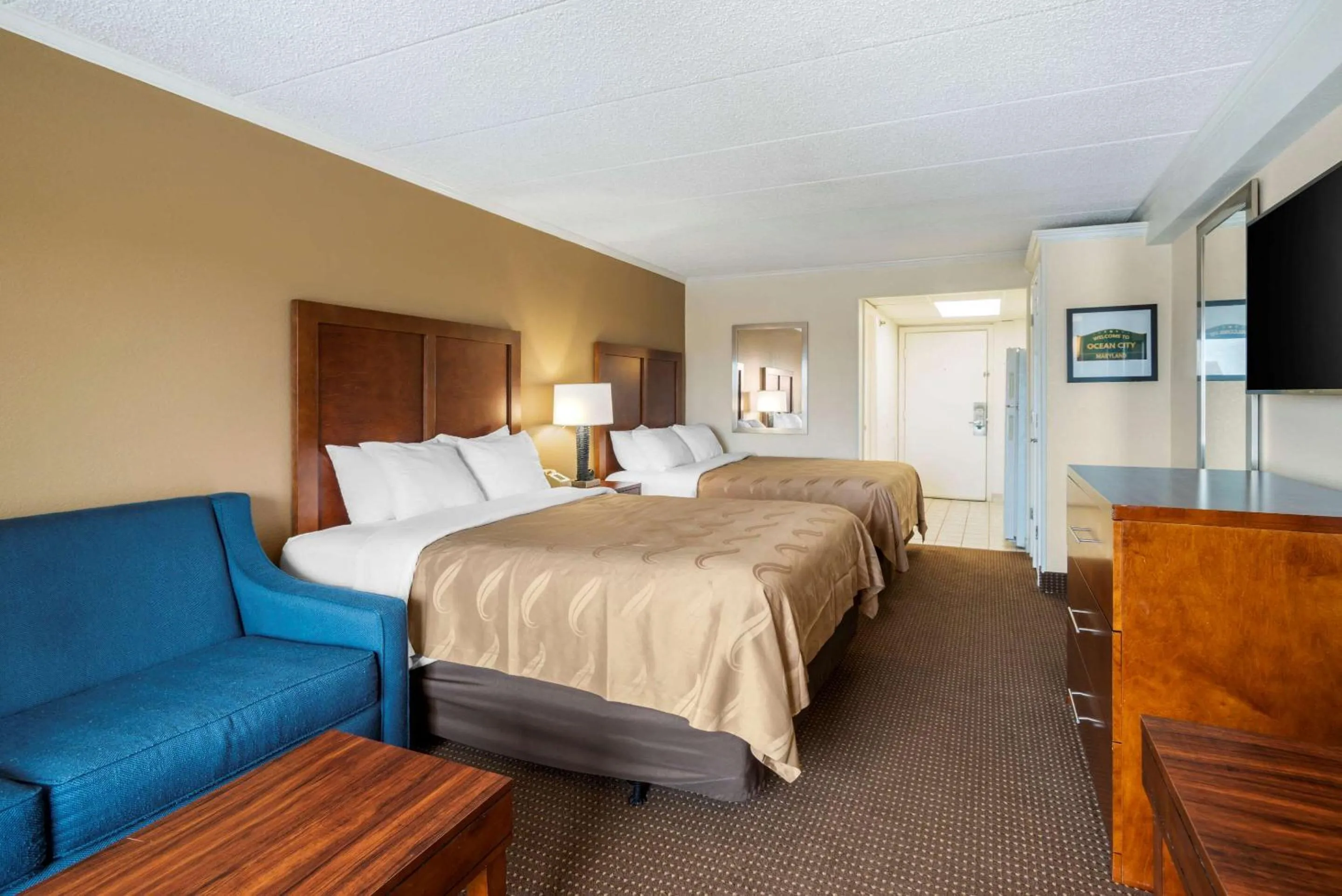 Efficiency Queen Room with Two Queen Beds - Non-Smoking in Quality Inn & Suites Ocean City Fenwick