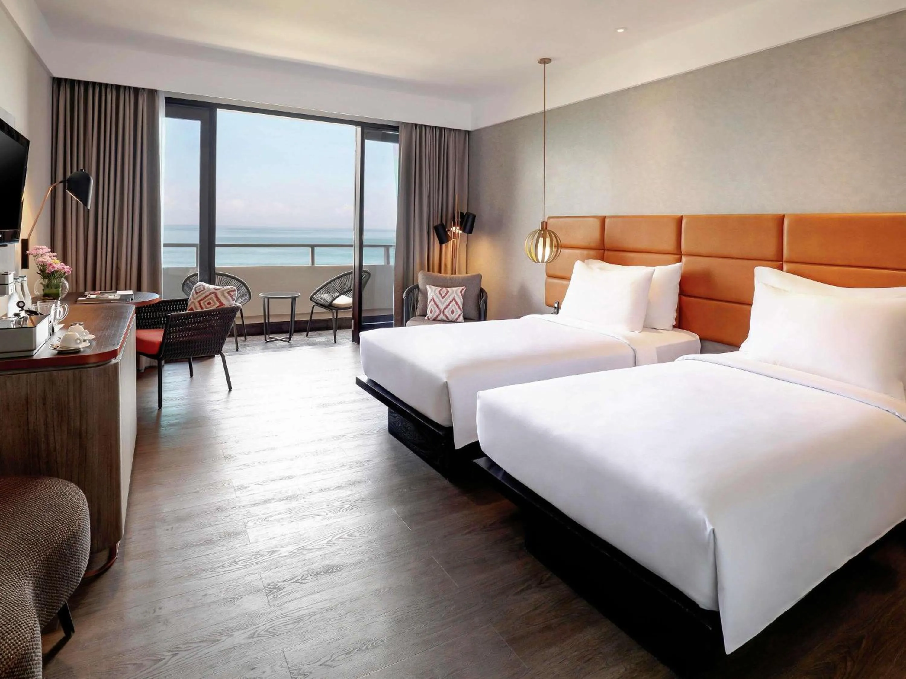 Premium Deluxe Room, 2 Single Beds, Ocean View with Free Coffee Capsule Machine, Kids and Resort Activities in Pullman Bali Legian Beach