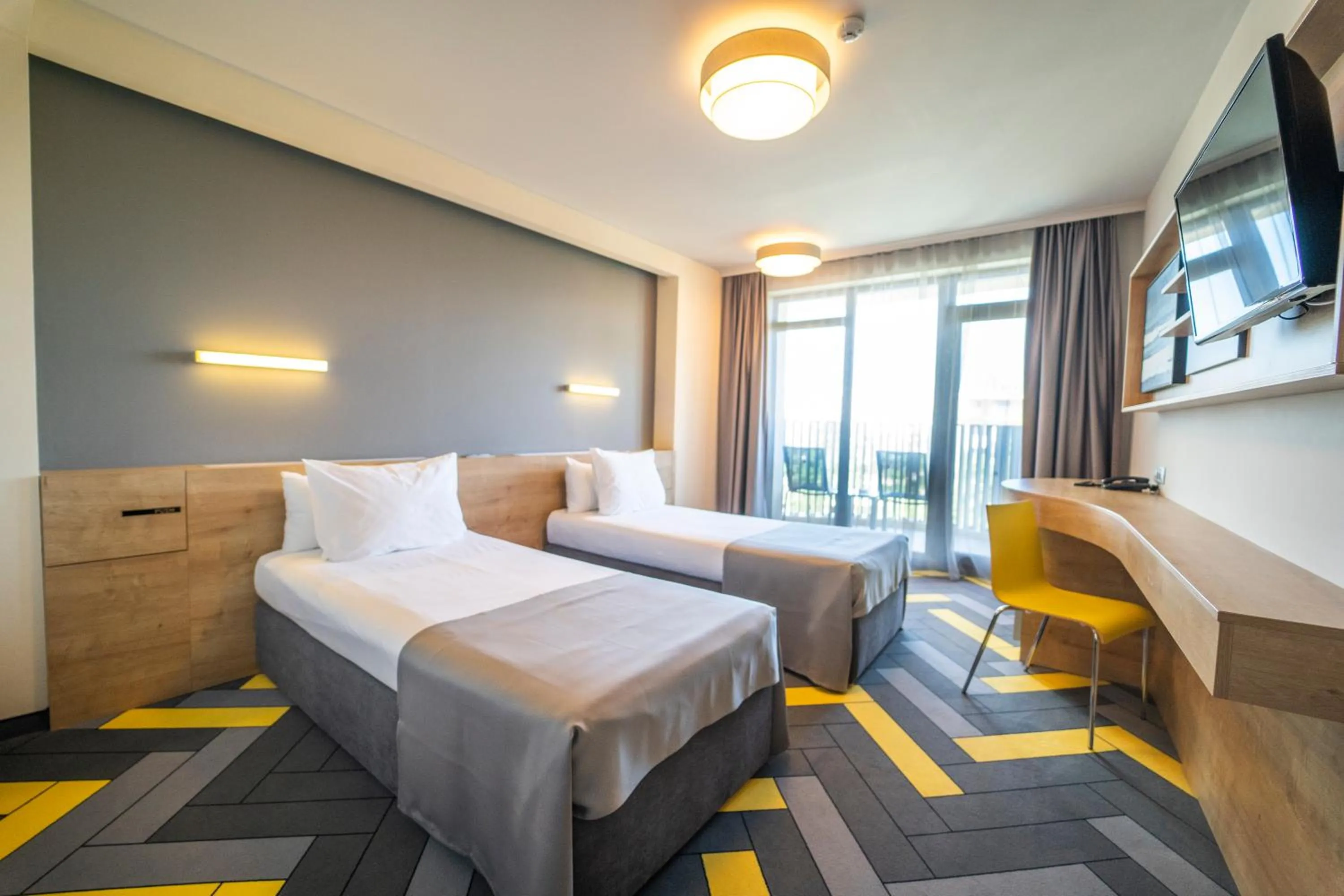 Twin Room with Balcony (2 Adults + 1 Child) - Free Mini-bar & Parking in HVD Club Bor Ultra All Inclusive - Private Beach & Free parking