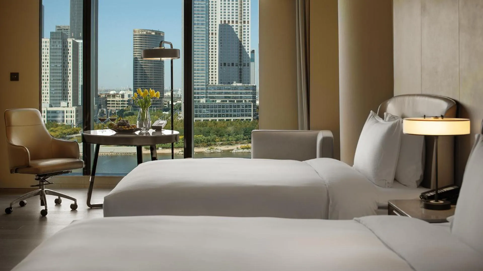 Premium King Room with River View in InterContinental Tianjin Yujiapu Hotel & Residences by IHG