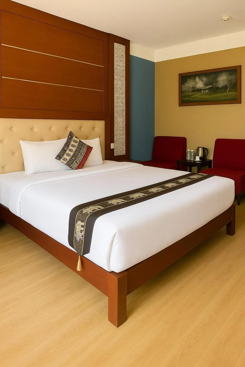 Deluxe Double Room with Balcony in Sapa Elegance Hotel