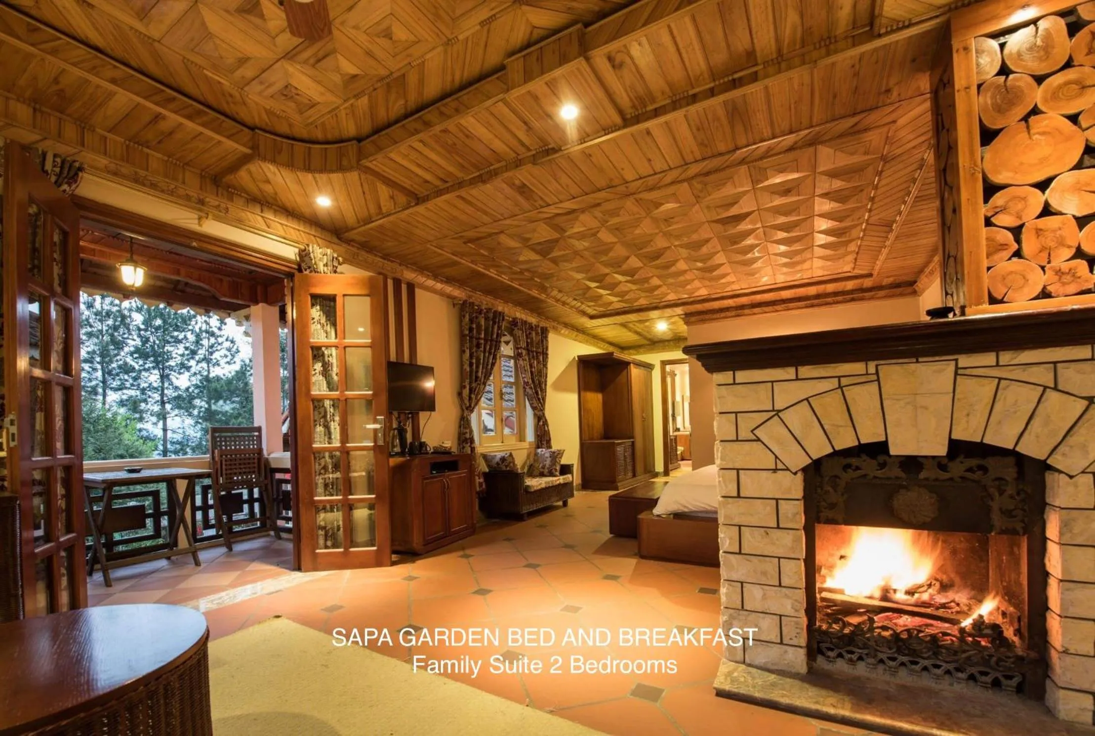 Family Two-Bedroom Suite in Sapa Garden Bed and Breakfast