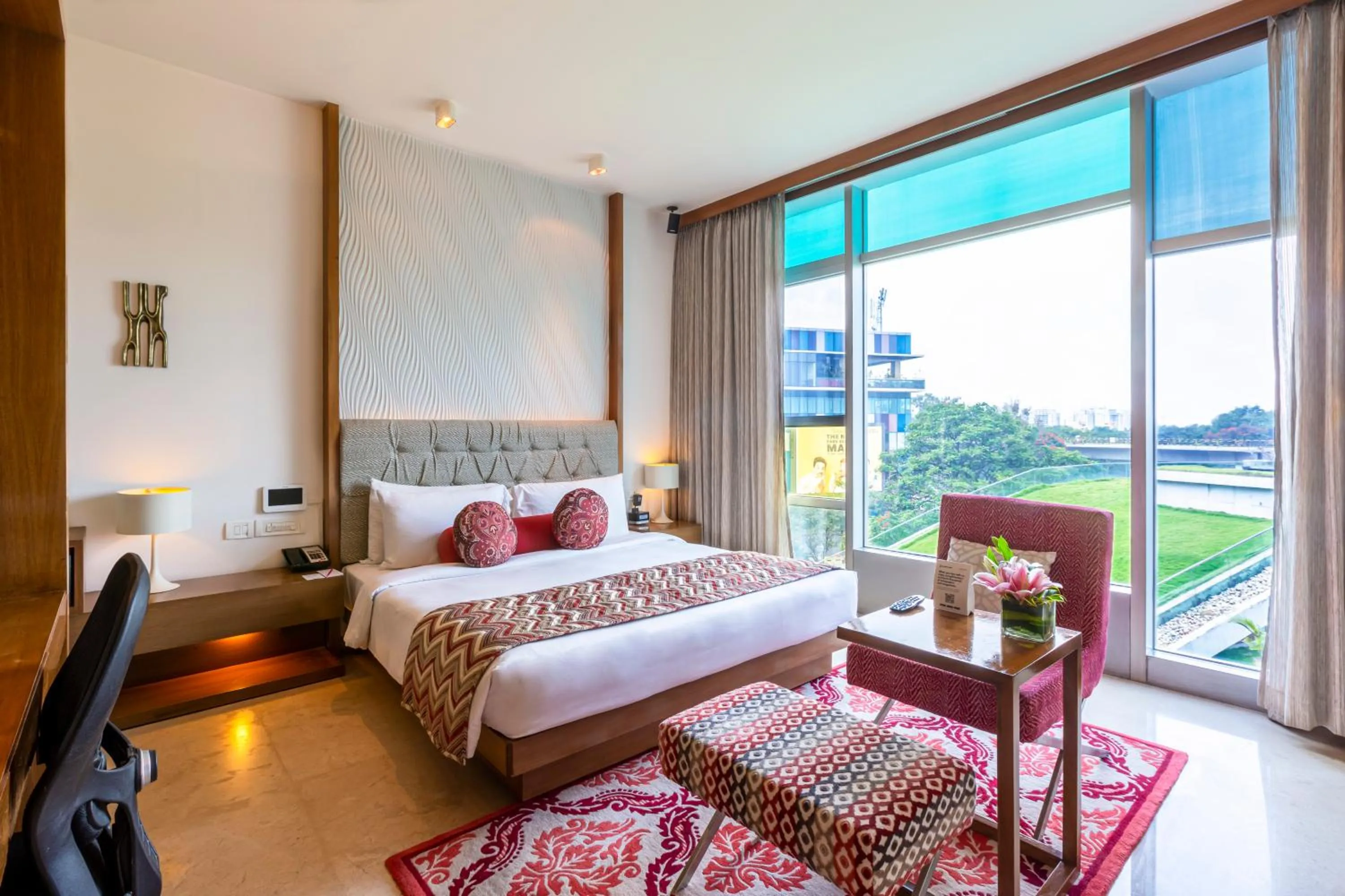 Deluxe Room Garden View Queen Bed - single occupancy in Vivanta Bengaluru, Whitefield