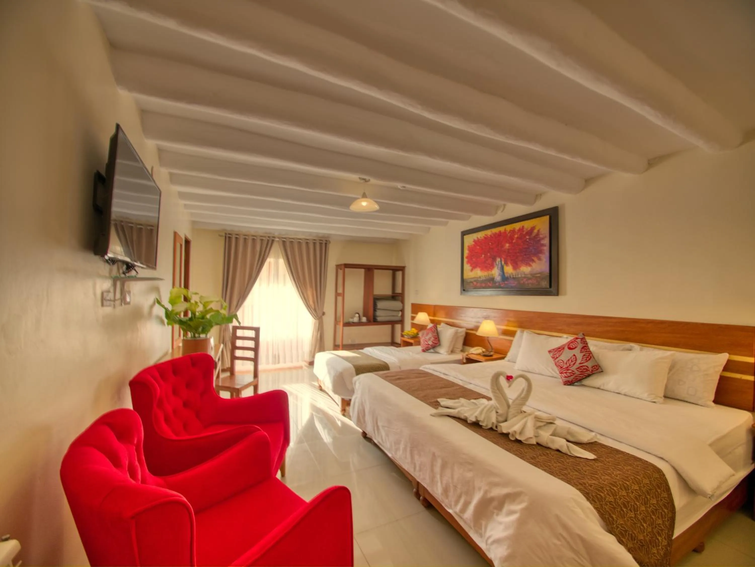 Deluxe Family Room with Balcony & Mountain View in Sol Ollantay Boutique Hotel