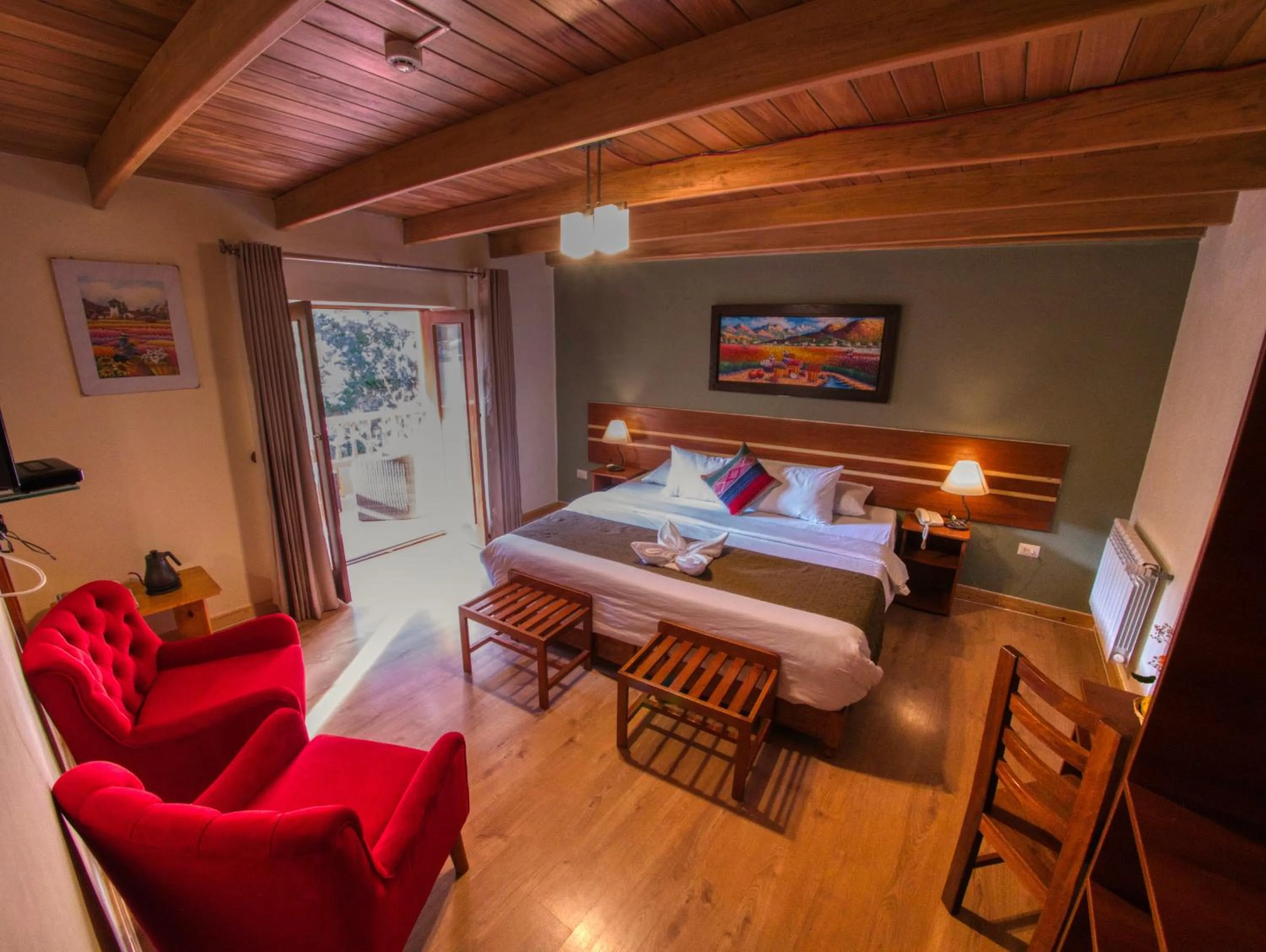 Deluxe King Room with Balcony and View in Sol Ollantay Boutique Hotel