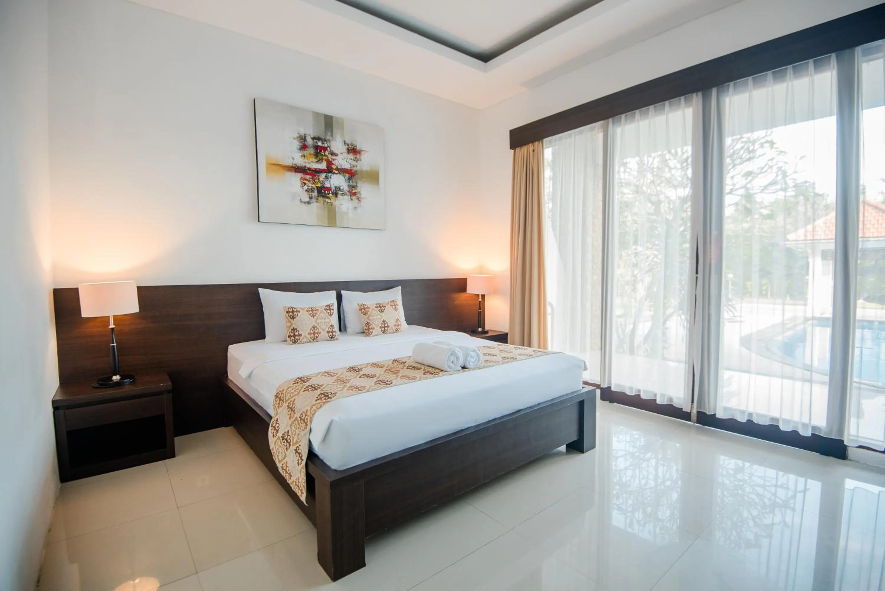 Deluxe Double Room with Pool View in D' Kubu Pratama Homestay