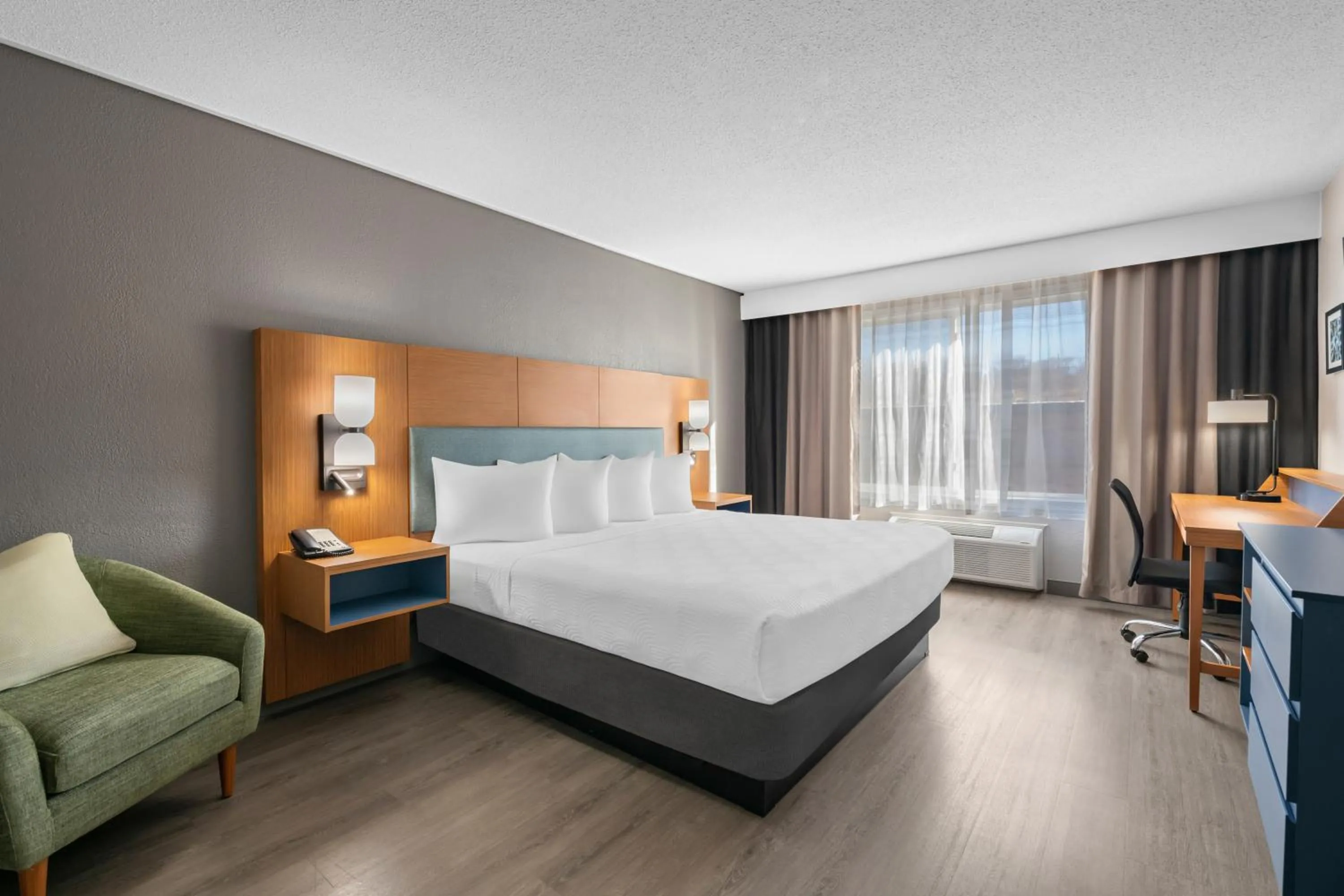 King Room with Roll-in Shower - Disability Access/Non-Smoking in Country Inn & Suites by Radisson, Near The National Sports Center, Coon Rapids, MN