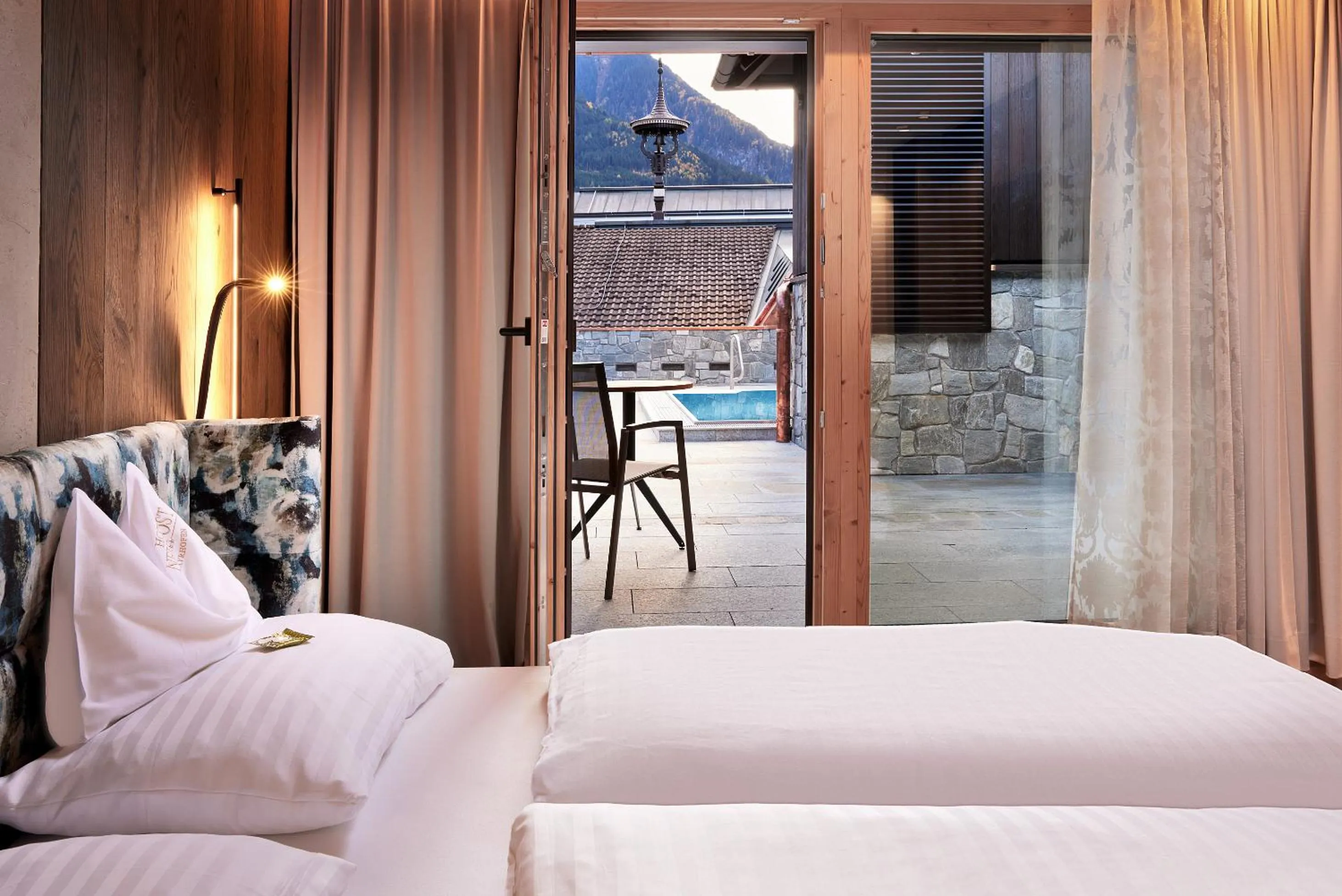 Suite with Pool View in Hotel Neue Post