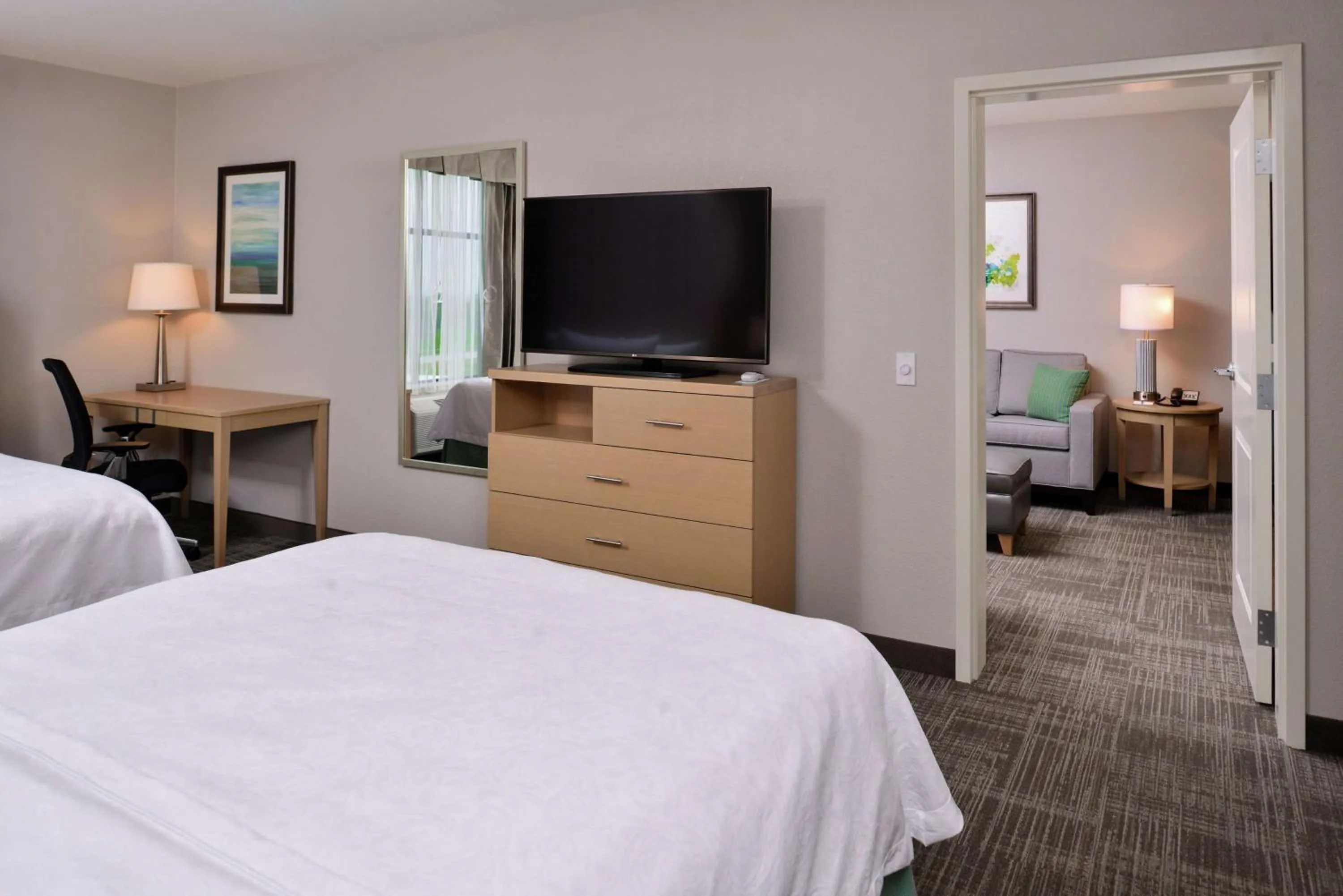 Queen Suite with Two Queen Beds - Hearing Access/Non-Smoking in Homewood Suites Des Moines Airport