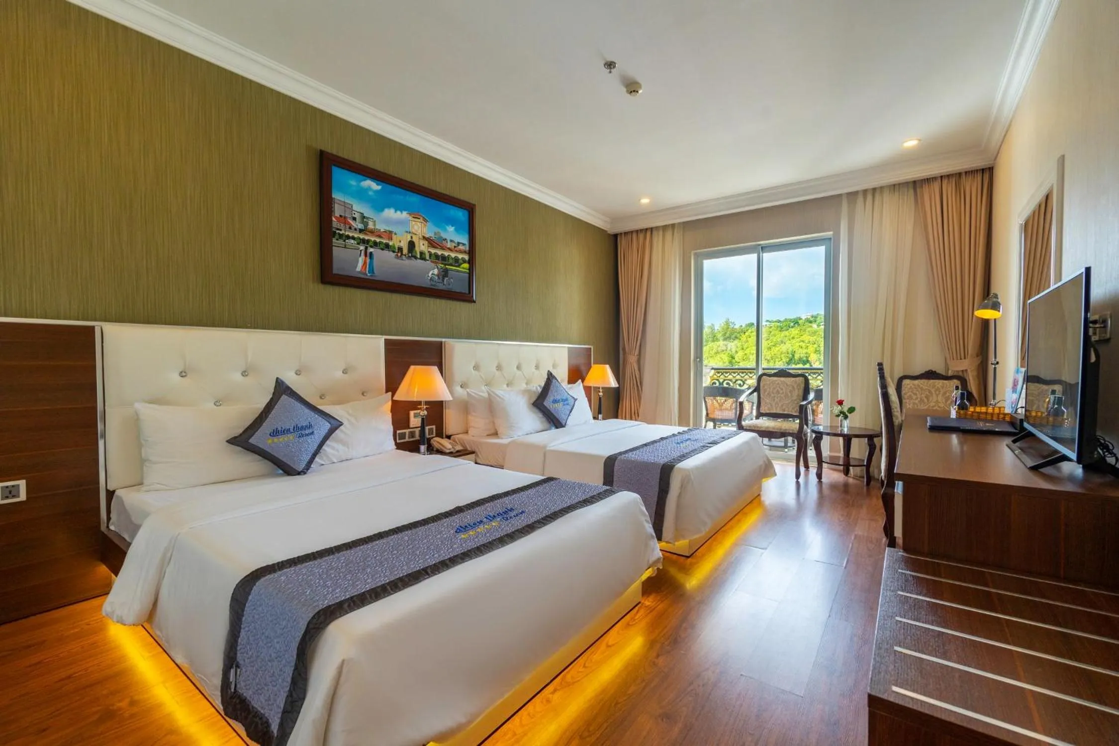 Deluxe Twin City View in Thien Thanh Resort